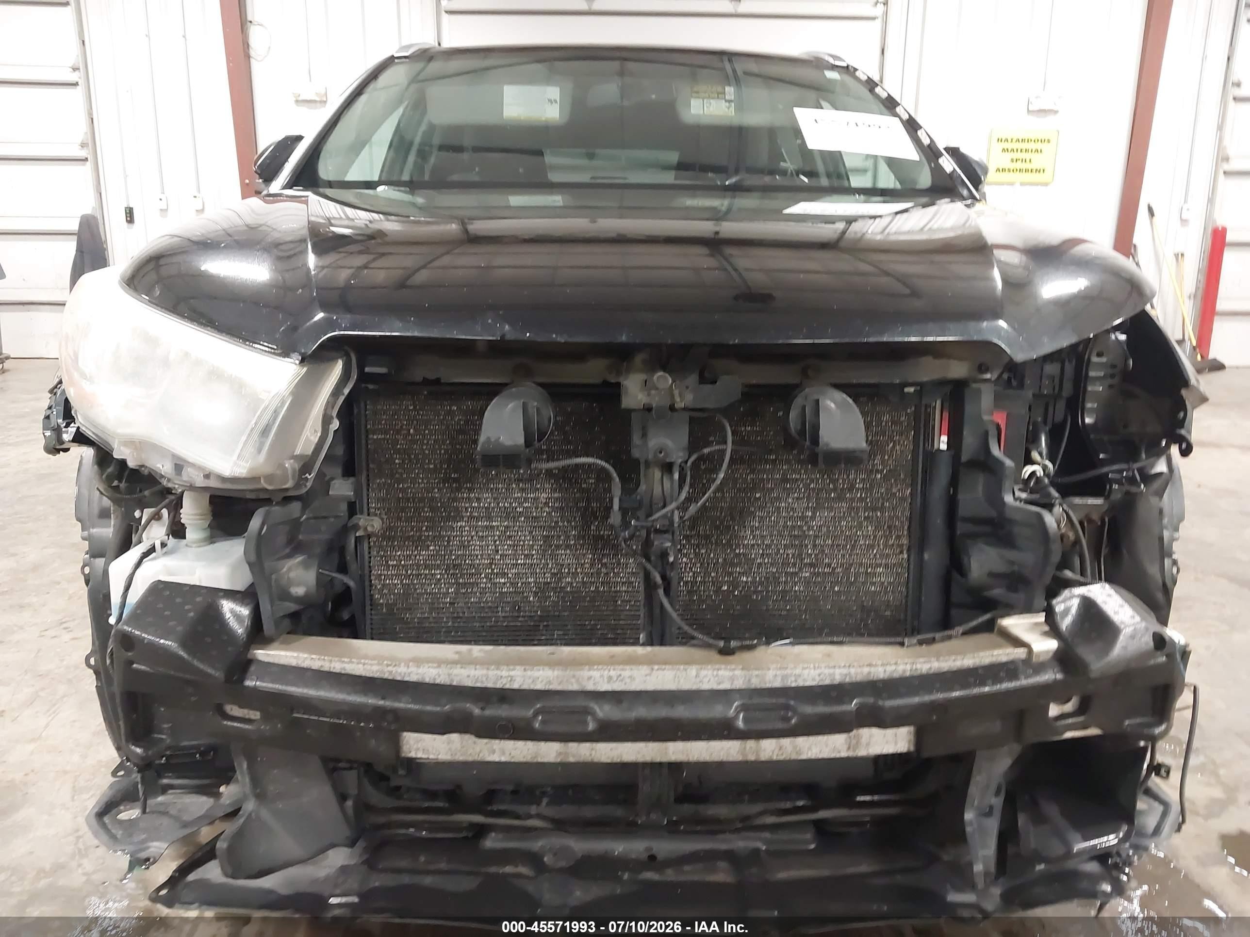 2015 Toyota Highlander Xle V6 Black vin: 5TDJKRFH4FS090629