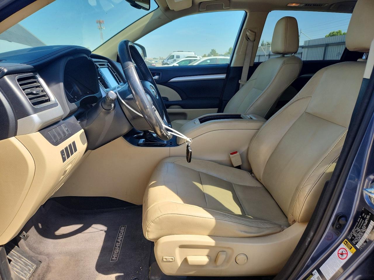 2015 Toyota Highlander Xle Blue vin: 5TDJKRFH4FS121975