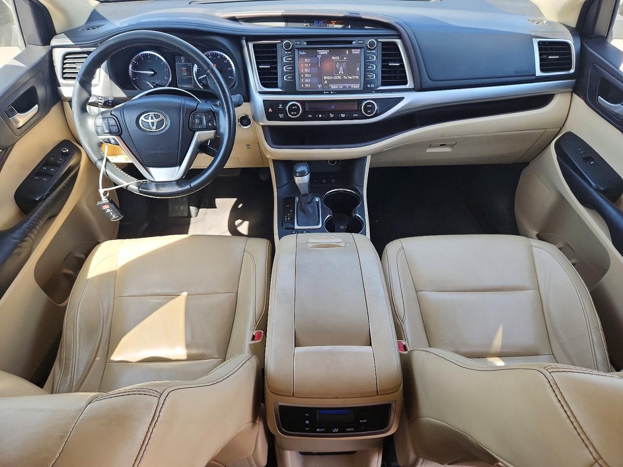2015 Toyota Highlander Xle Blue vin: 5TDJKRFH4FS121975