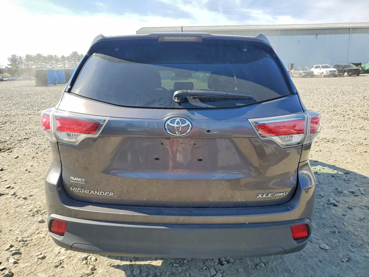 2015 Toyota Highlander Xle Gray vin: 5TDJKRFH4FS157536