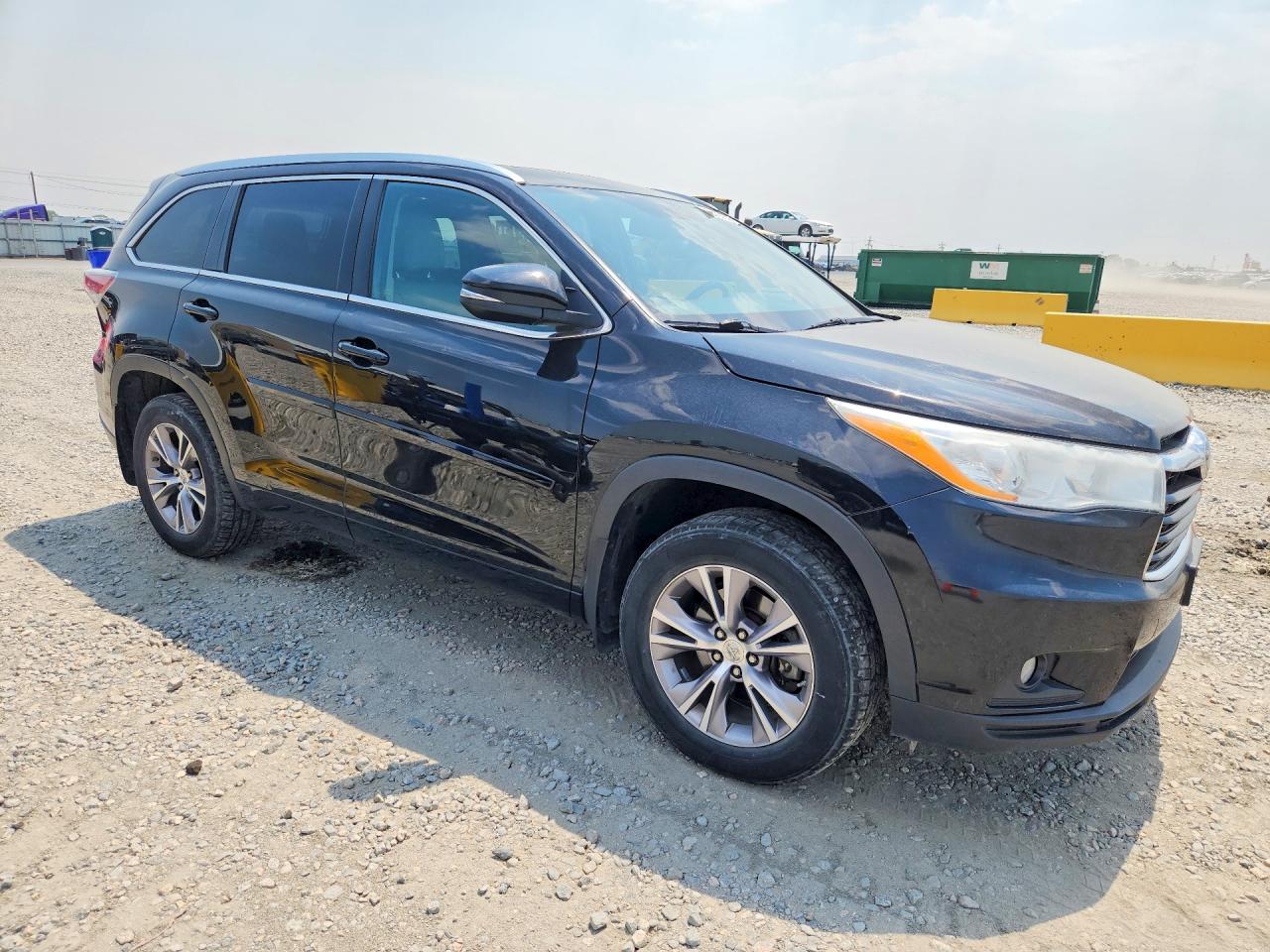 2014 Toyota Highlander Xle Black vin: 5TDJKRFH5ES036545