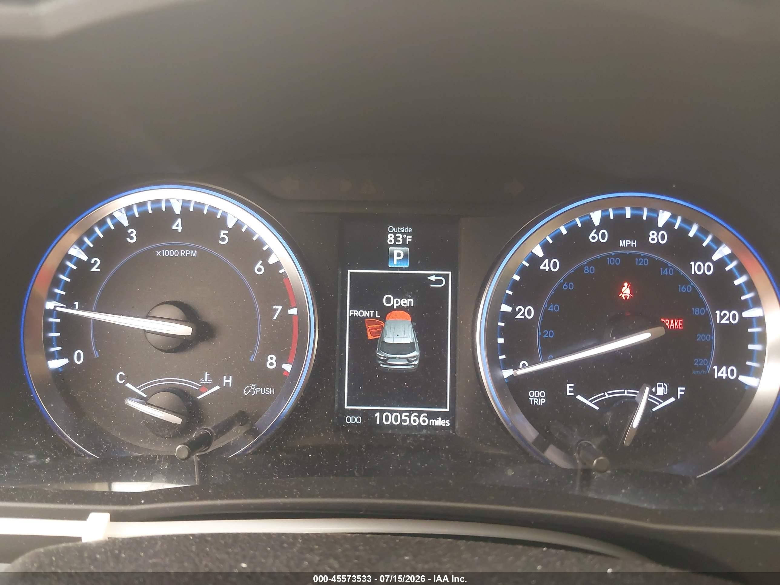2015 Toyota Highlander Xle V6 Red vin: 5TDJKRFH5FS098609