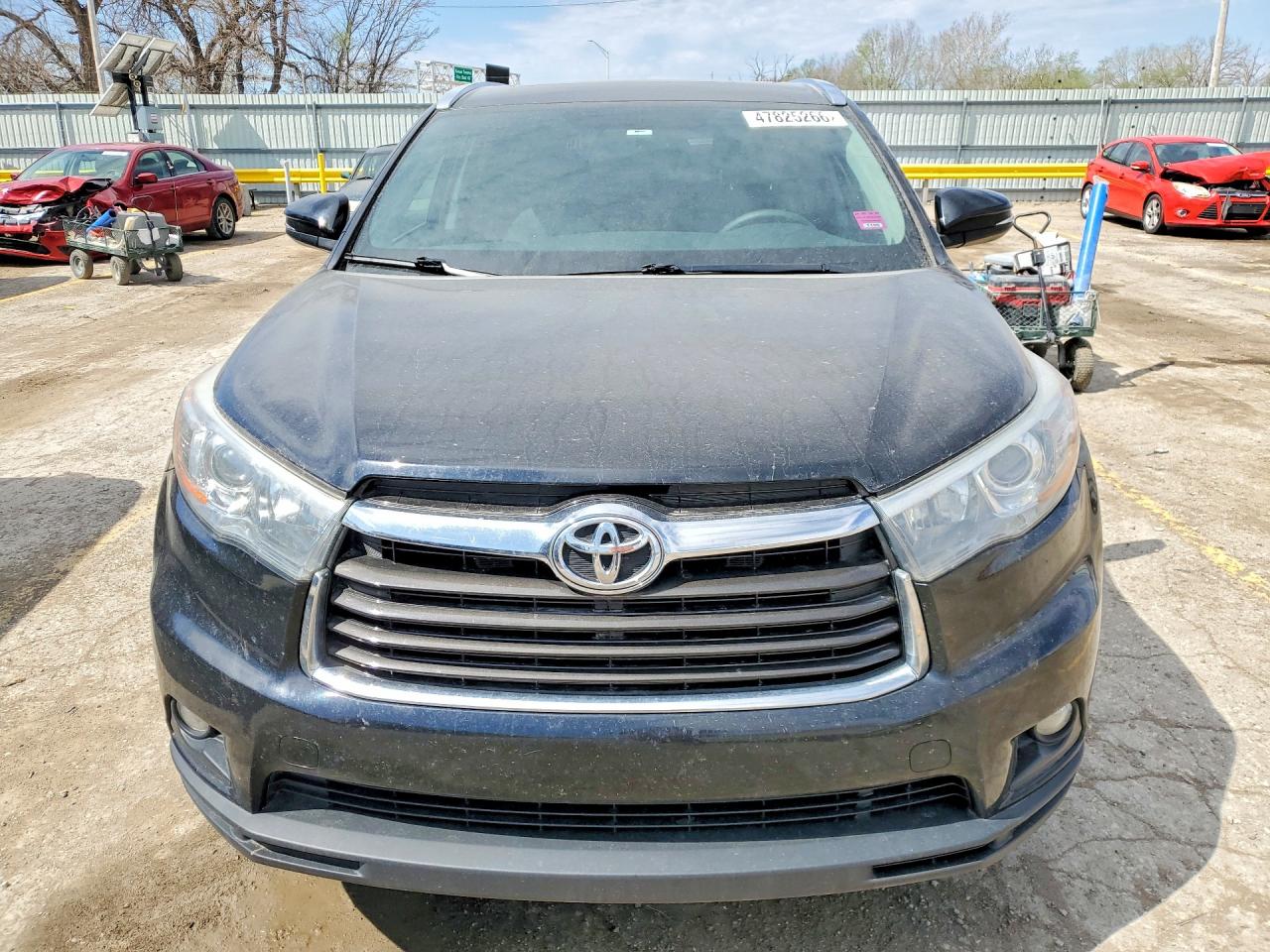 2015 Toyota Highlander Black vin: 5TDJKRFH5FS101430