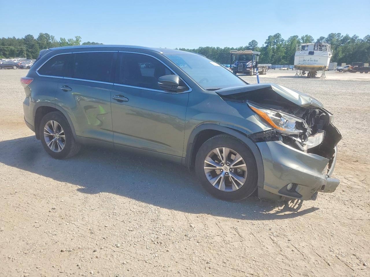 2015 Toyota Highlander Xle Charcoal vin: 5TDJKRFH5FS111990