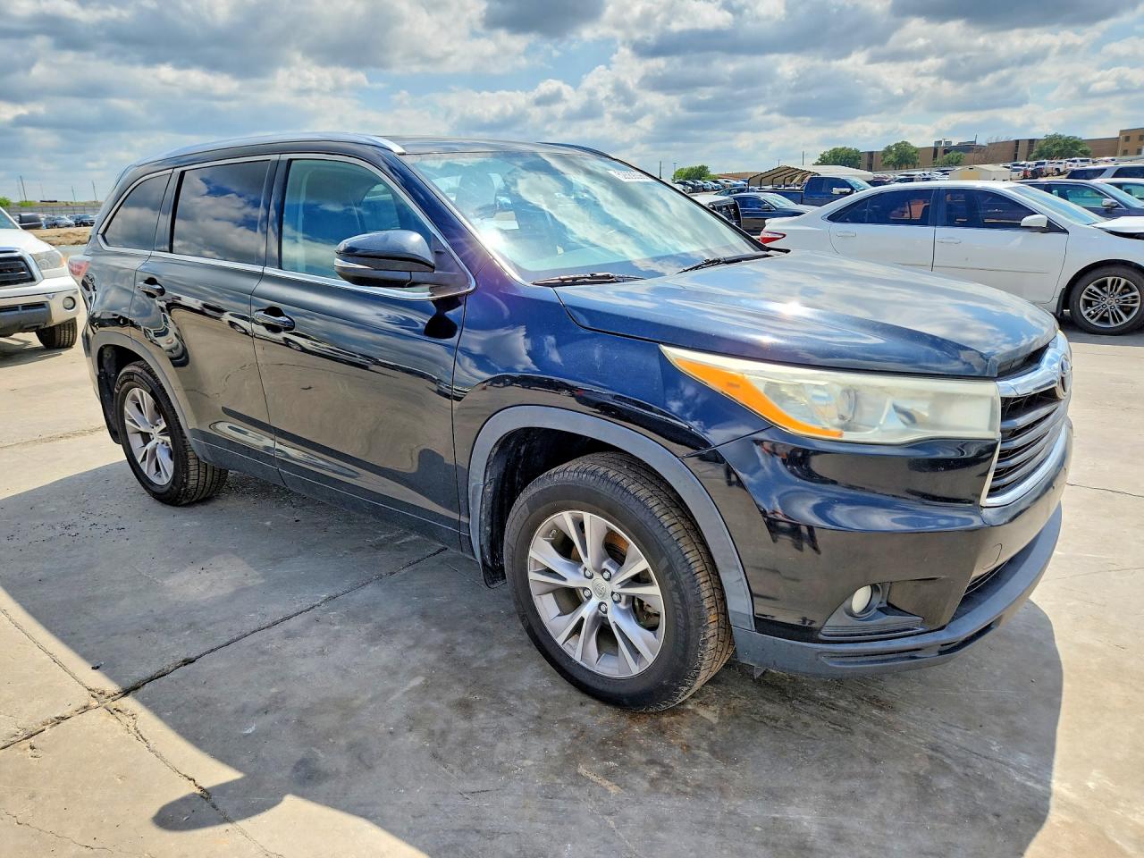 2014 Toyota Highlander Xle Black vin: 5TDJKRFH6ES061440