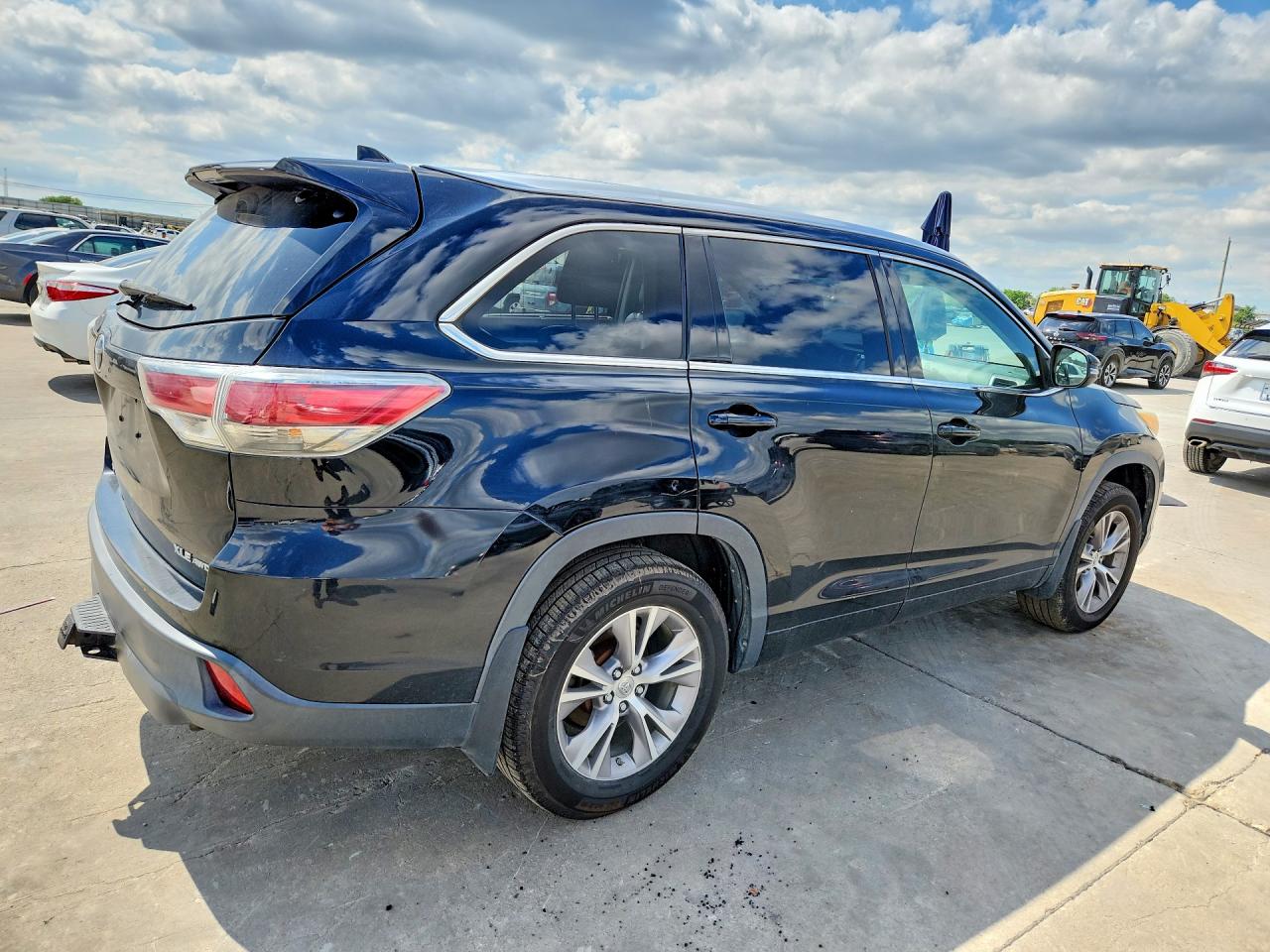 2014 Toyota Highlander Xle Black vin: 5TDJKRFH6ES061440