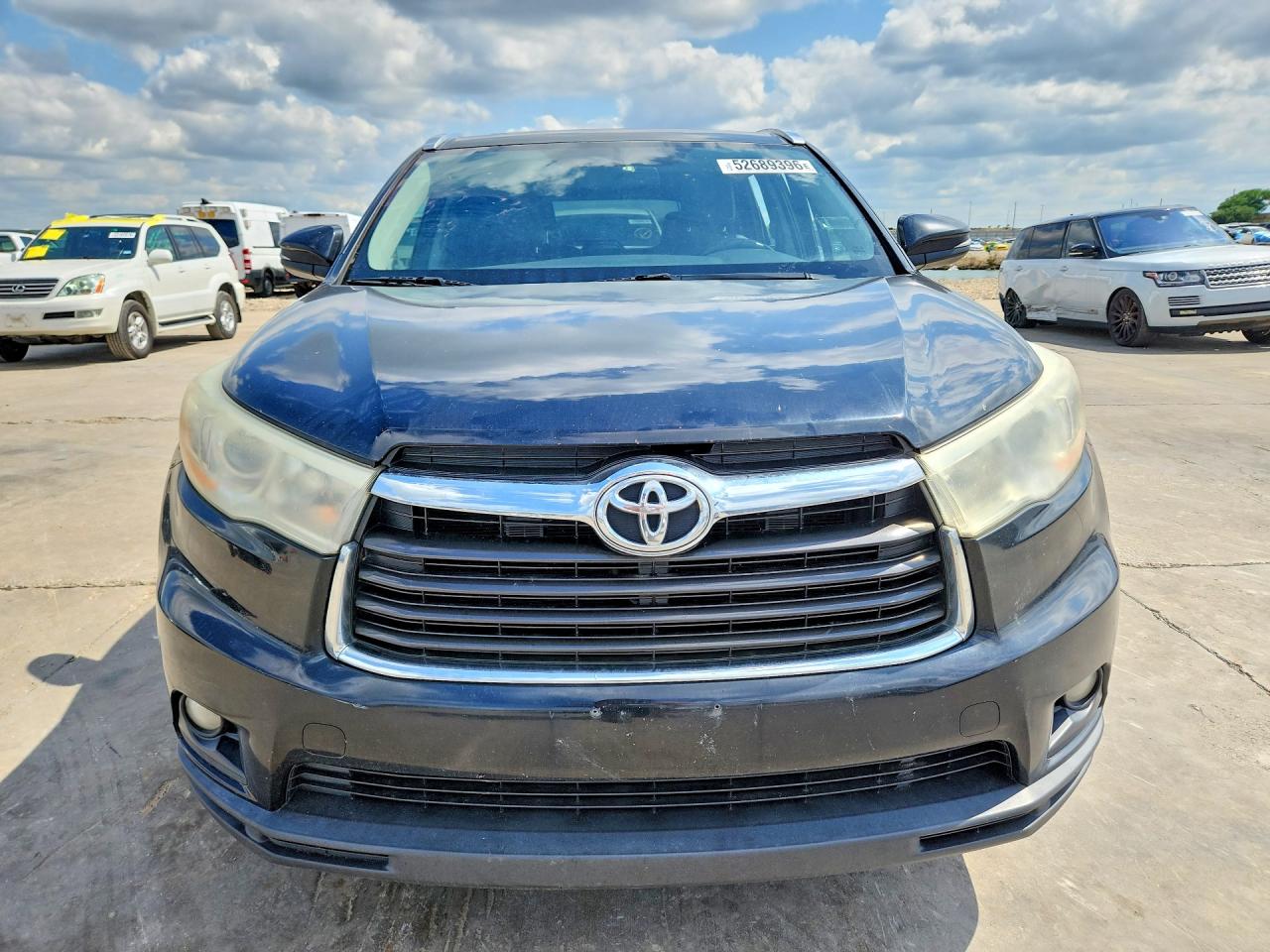 2014 Toyota Highlander Xle Black vin: 5TDJKRFH6ES061440