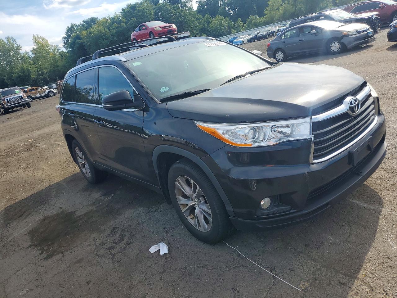 2014 Toyota Highlander Xle Черный vin: 5TDJKRFH6ES062426