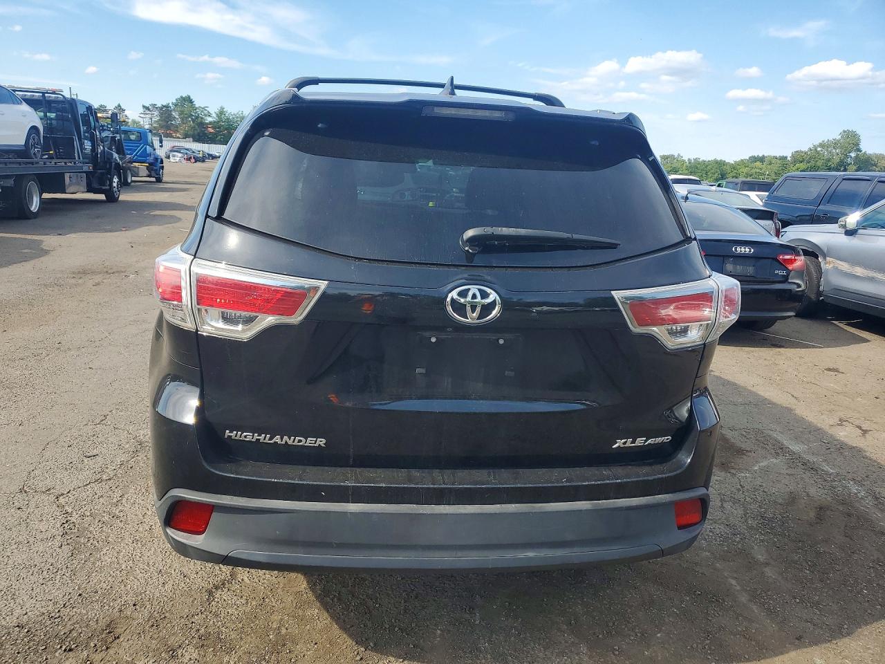 2014 Toyota Highlander Xle Черный vin: 5TDJKRFH6ES062426