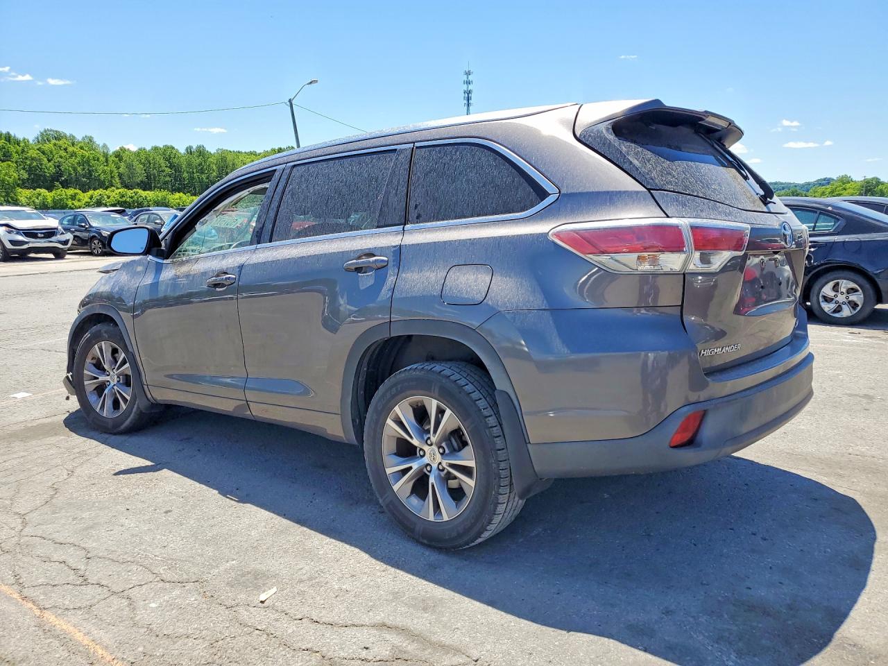2015 Toyota Highlander Xle Угольный vin: 5TDJKRFH6FS104904