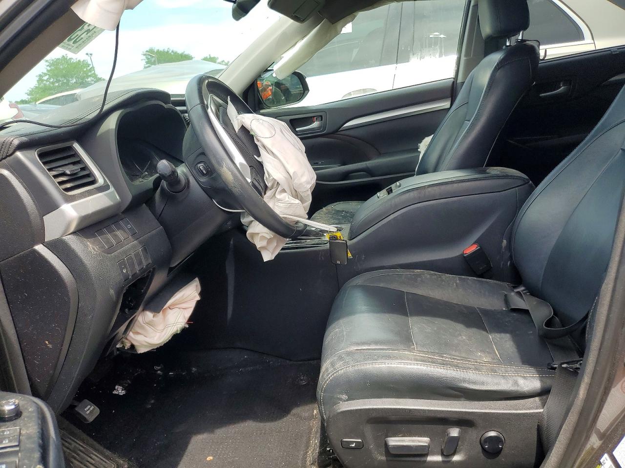 2015 Toyota Highlander Xle Угольный vin: 5TDJKRFH6FS104904