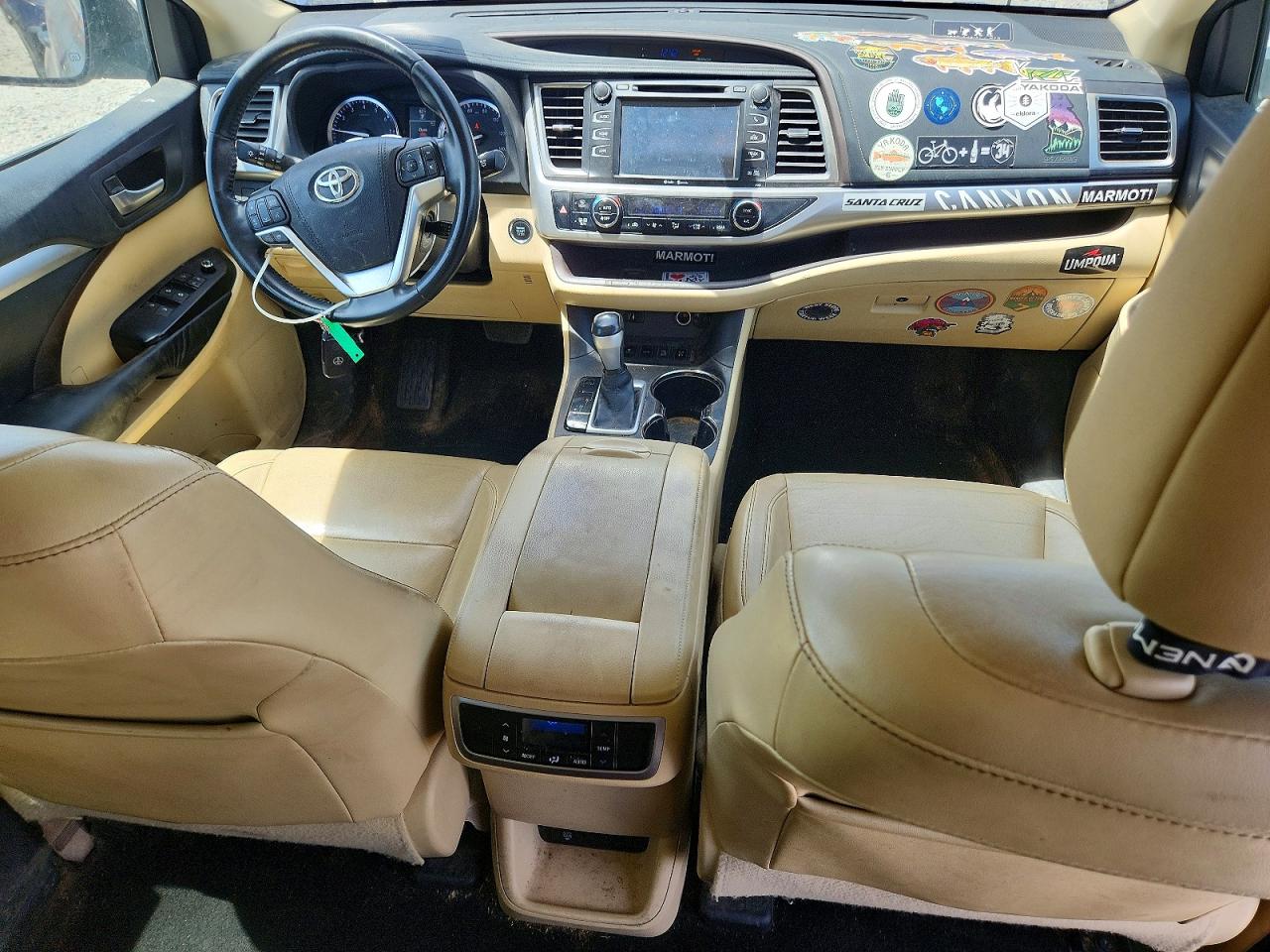 2015 Toyota Highlander Xle Синий vin: 5TDJKRFH6FS168103