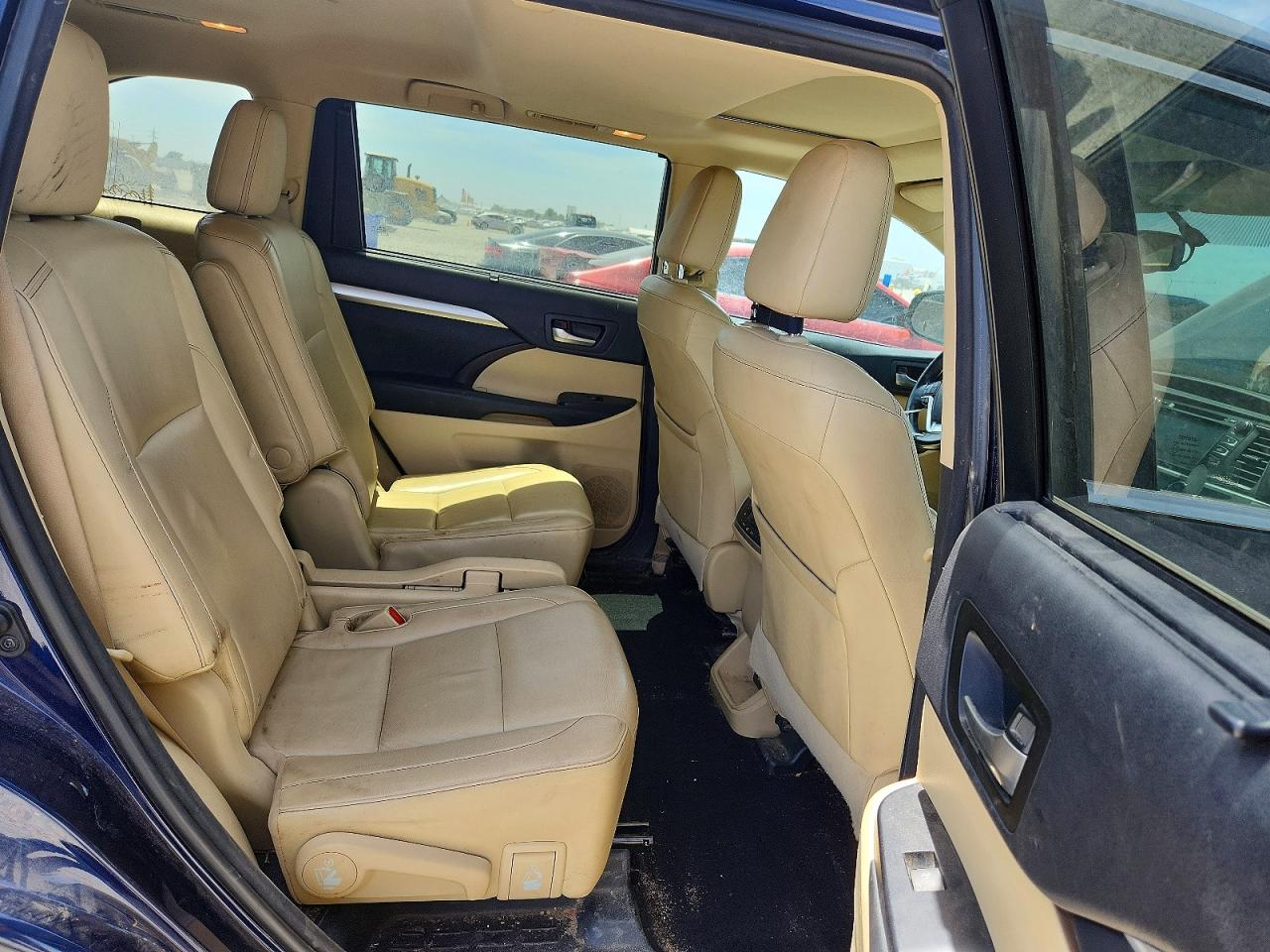 2015 Toyota Highlander Xle Синий vin: 5TDJKRFH6FS168103