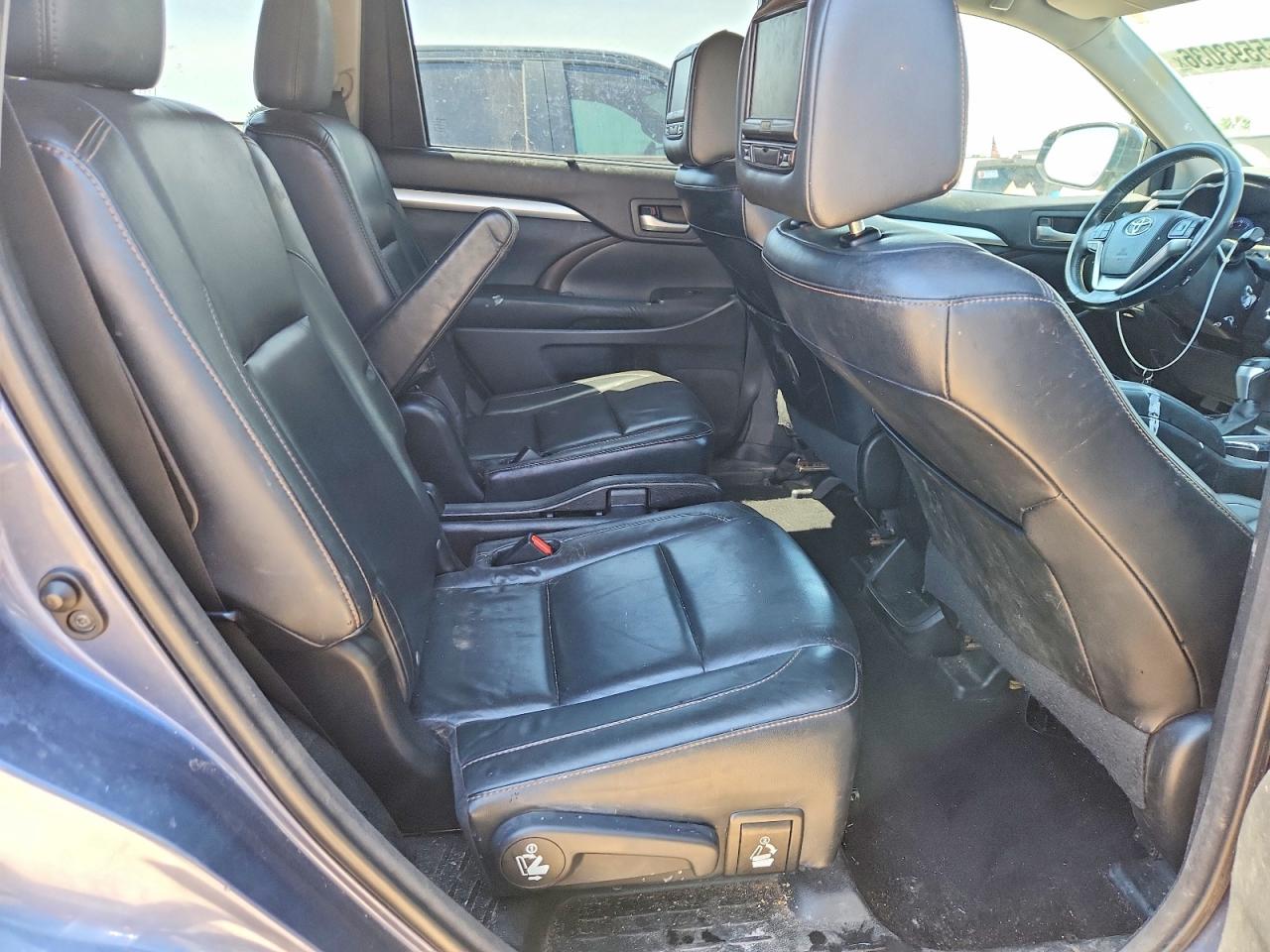 2015 Toyota Highlander Xle Blue vin: 5TDJKRFH6FS177030