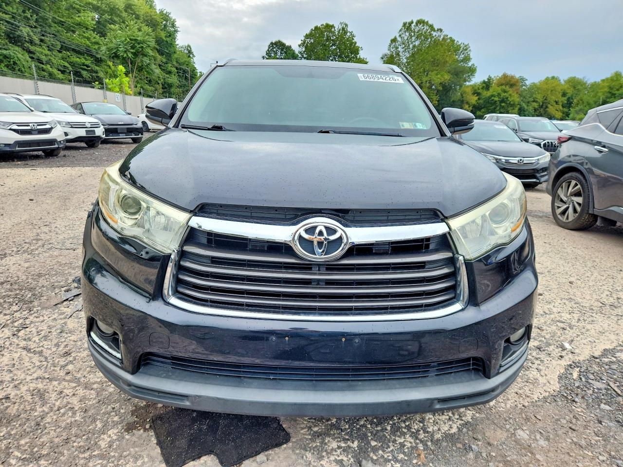 2015 Toyota Highlander Xle Black vin: 5TDJKRFH6FS197584