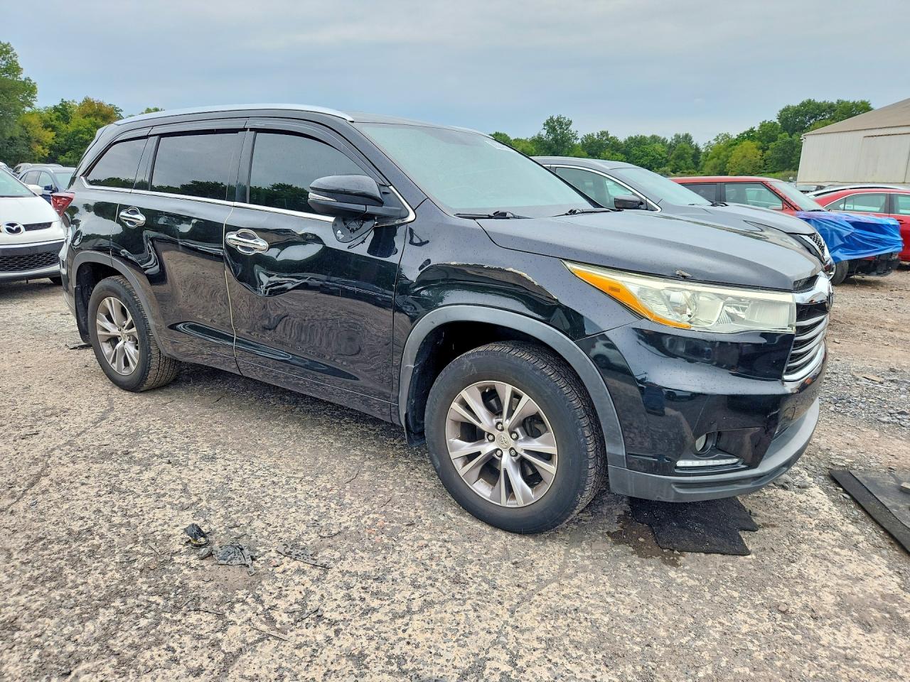 2015 Toyota Highlander Xle Black vin: 5TDJKRFH6FS197584