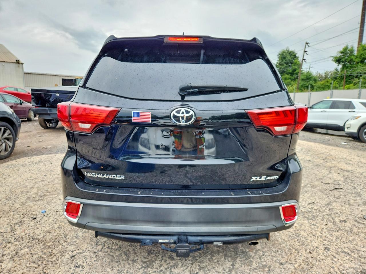 2015 Toyota Highlander Xle Black vin: 5TDJKRFH6FS197584