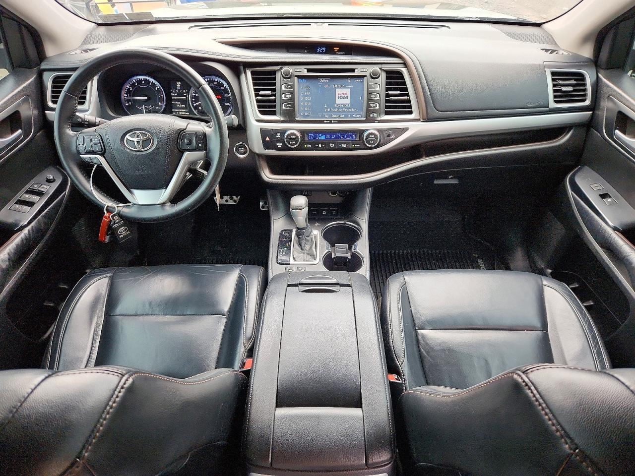 2015 Toyota Highlander Xle Black vin: 5TDJKRFH6FS197584