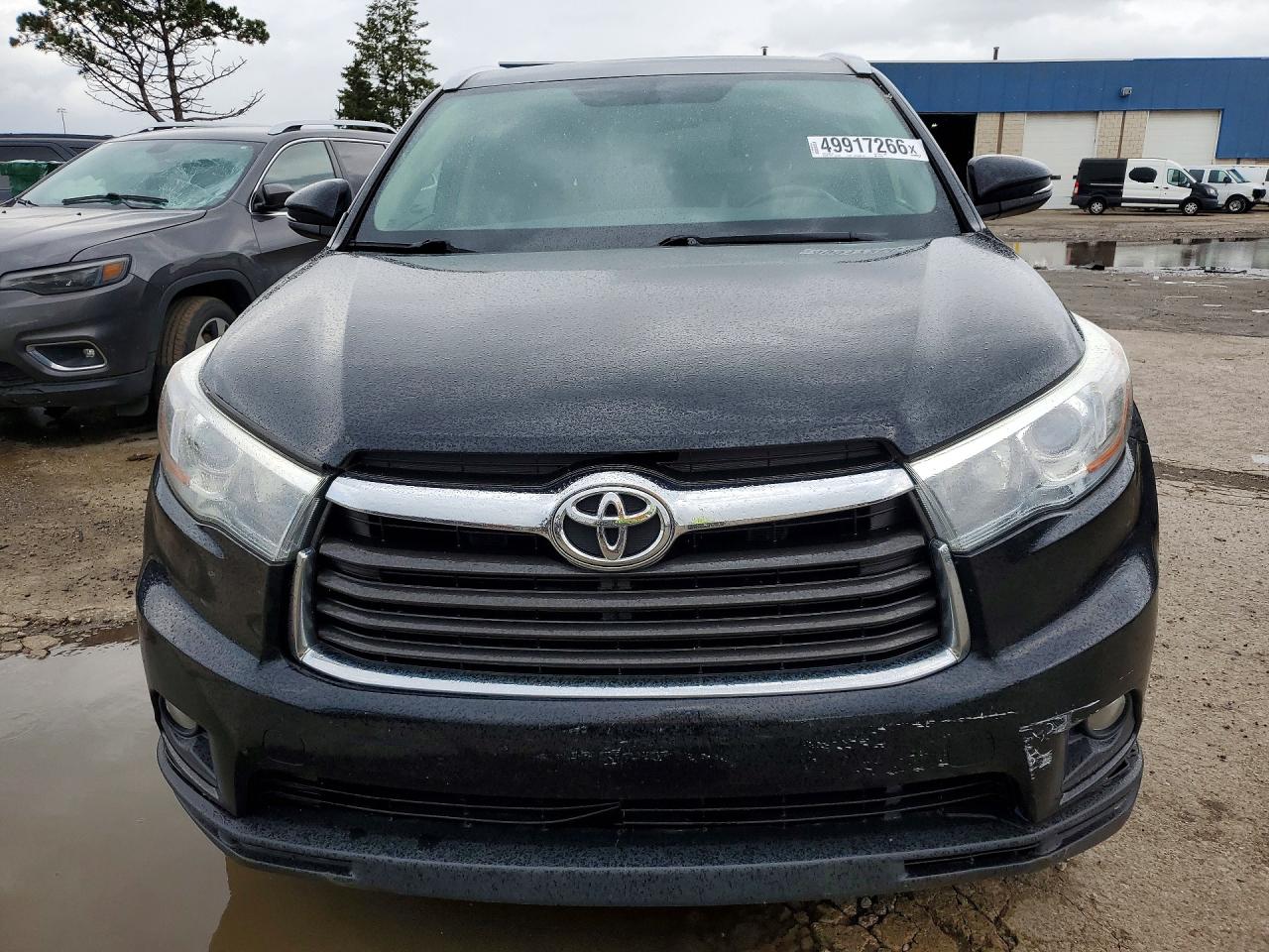 2015 Toyota Highlander Xle Black vin: 5TDJKRFH7FS073839