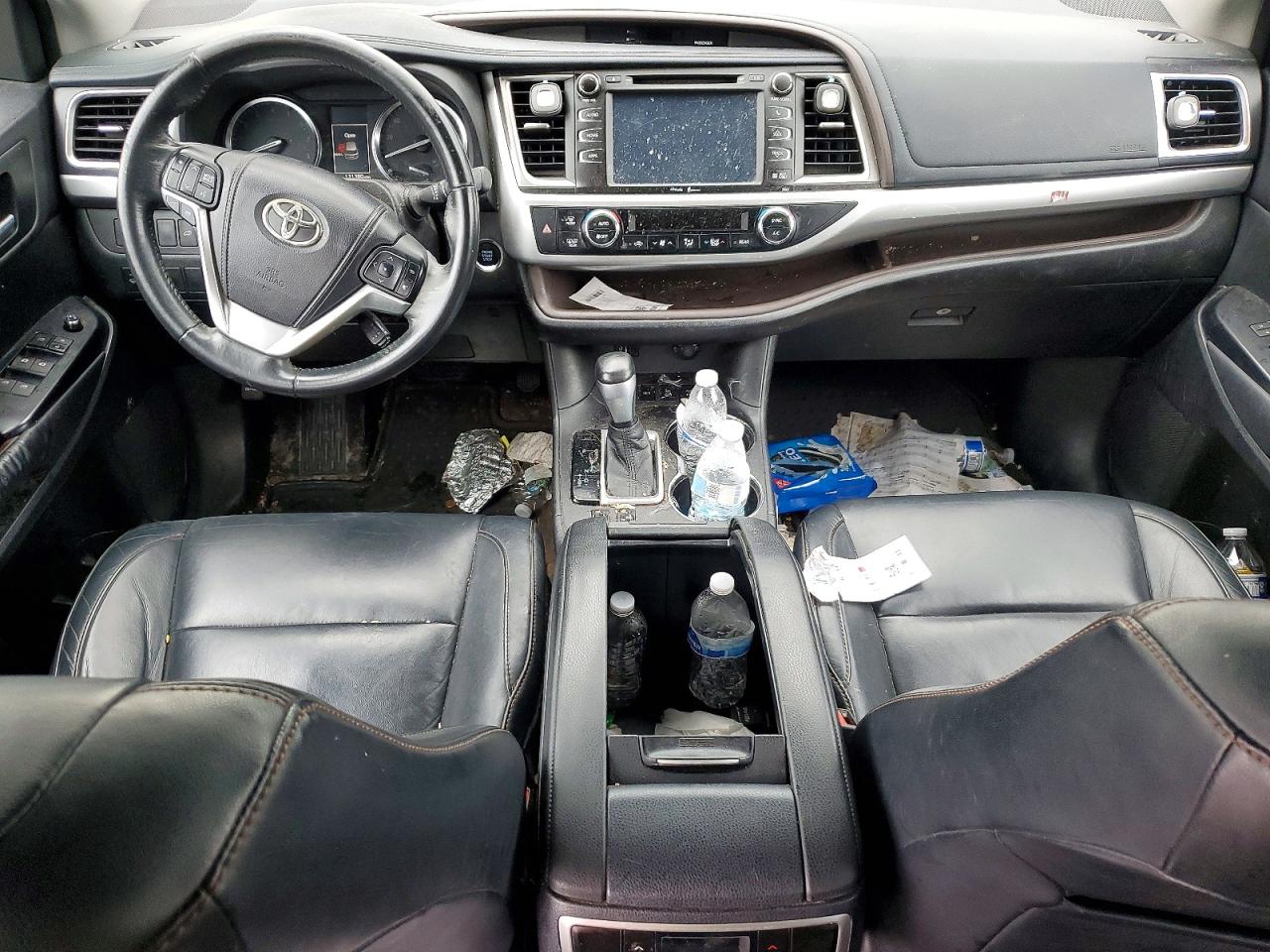2015 Toyota Highlander Xle Black vin: 5TDJKRFH7FS073839