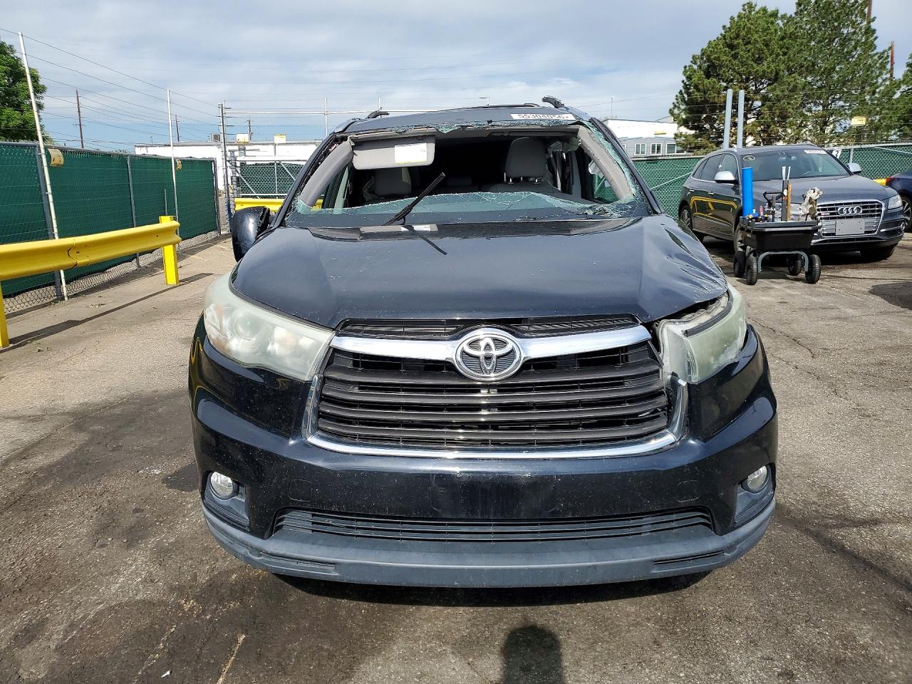 2015 Toyota Highlander Xle Black vin: 5TDJKRFH7FS096781