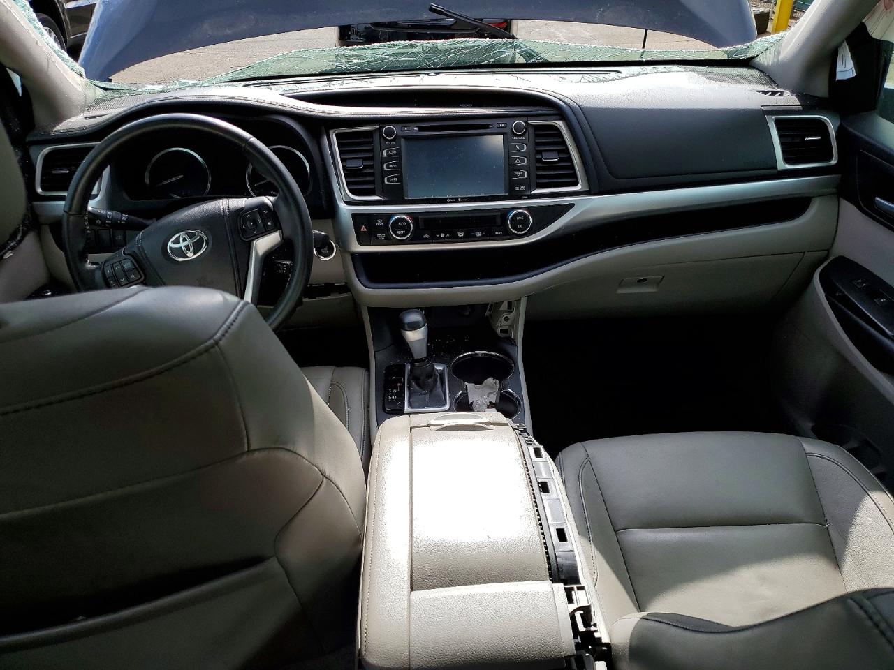 2015 Toyota Highlander Xle Black vin: 5TDJKRFH7FS096781