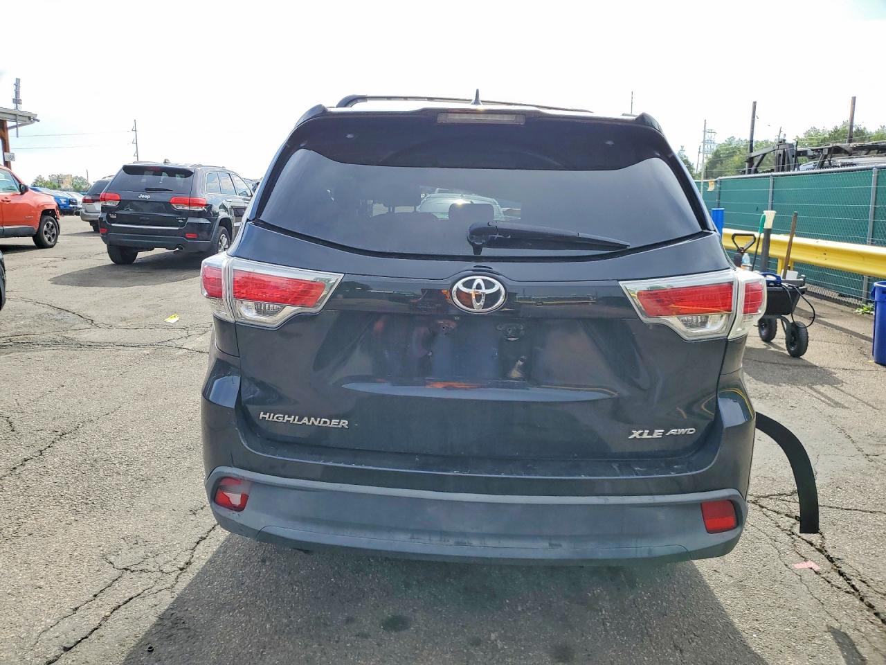 2015 Toyota Highlander Xle Black vin: 5TDJKRFH7FS096781