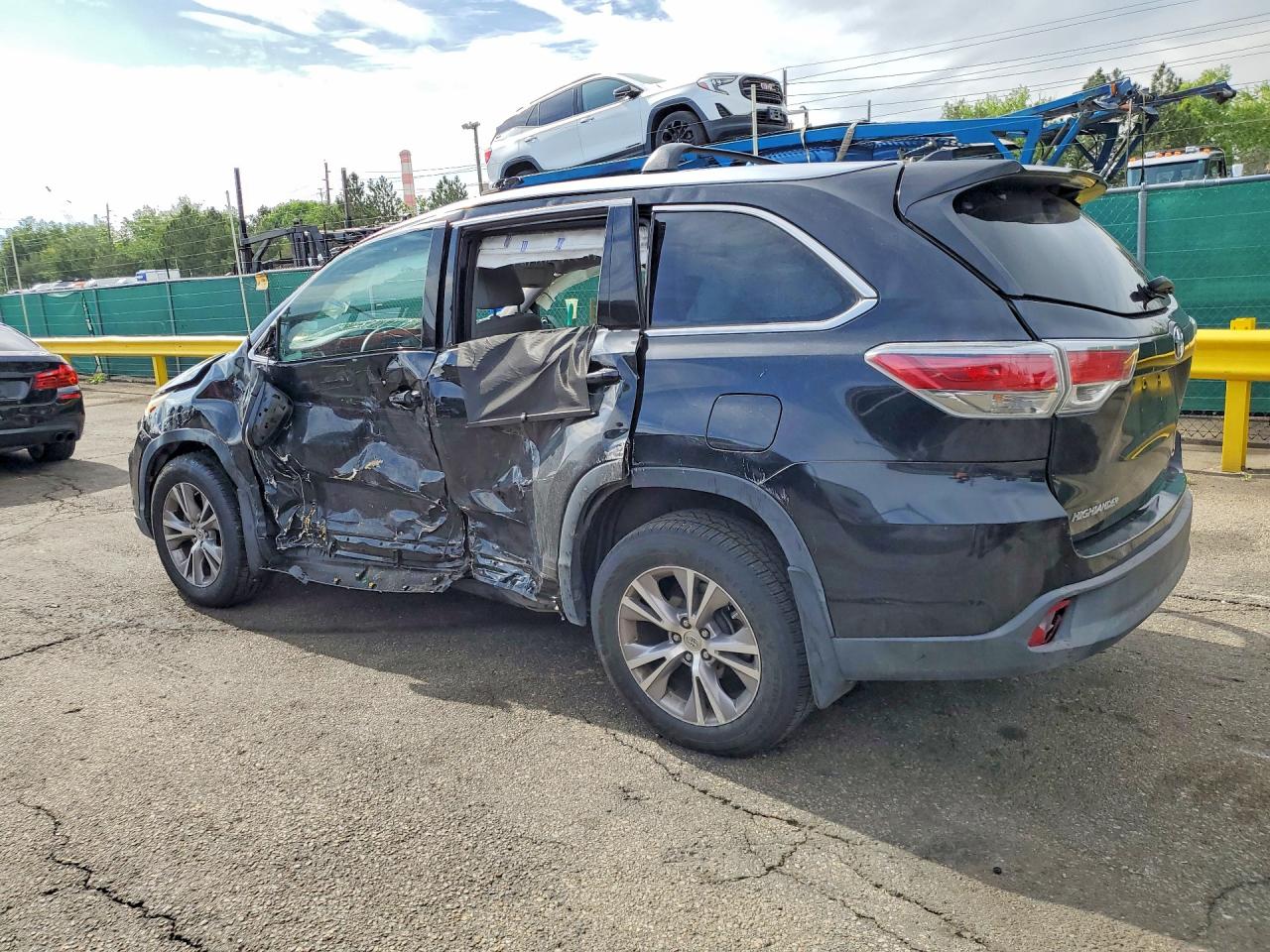 2015 Toyota Highlander Xle Black vin: 5TDJKRFH7FS096781