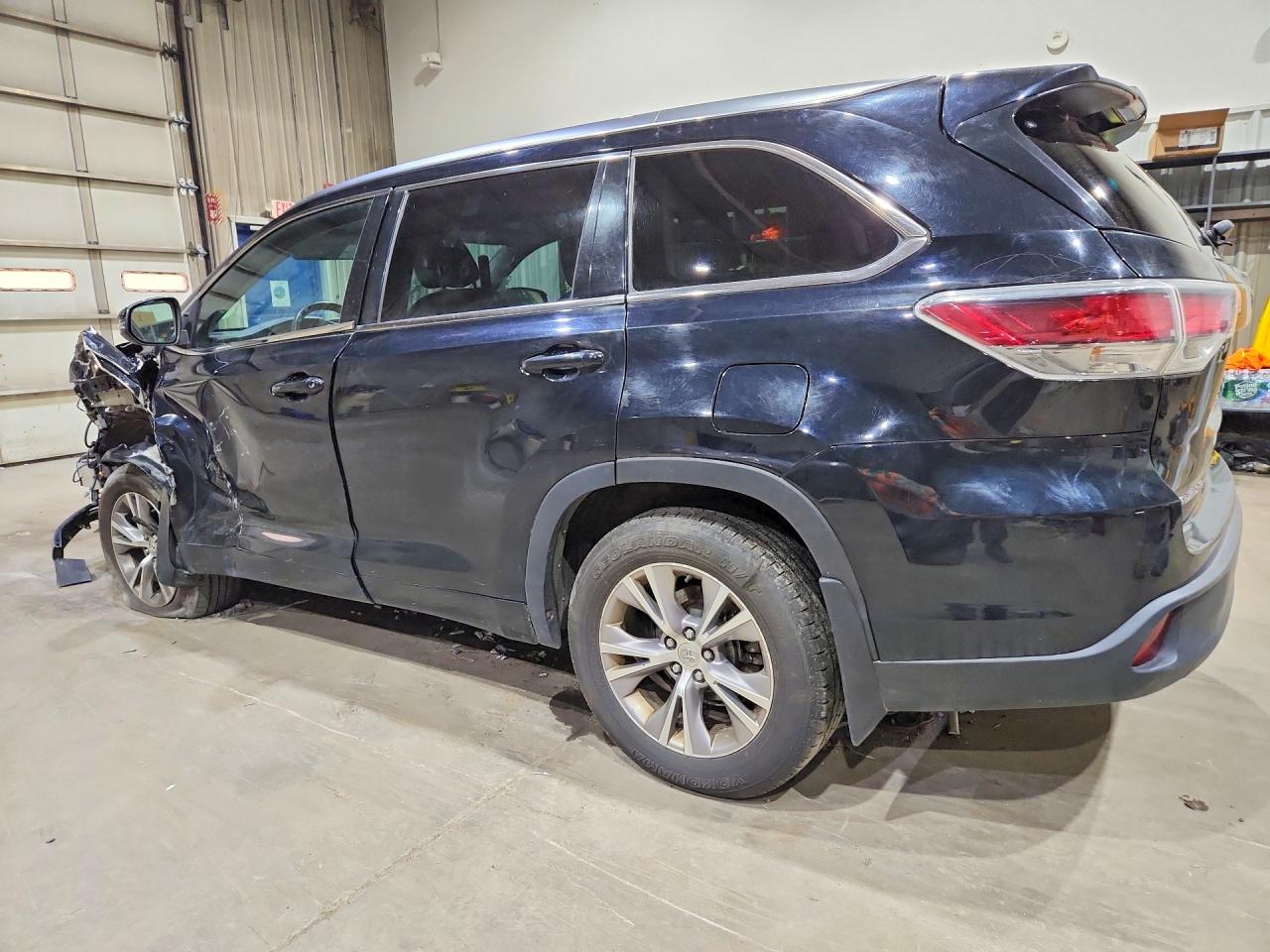 2015 Toyota Highlander Xle Black vin: 5TDJKRFH7FS214666