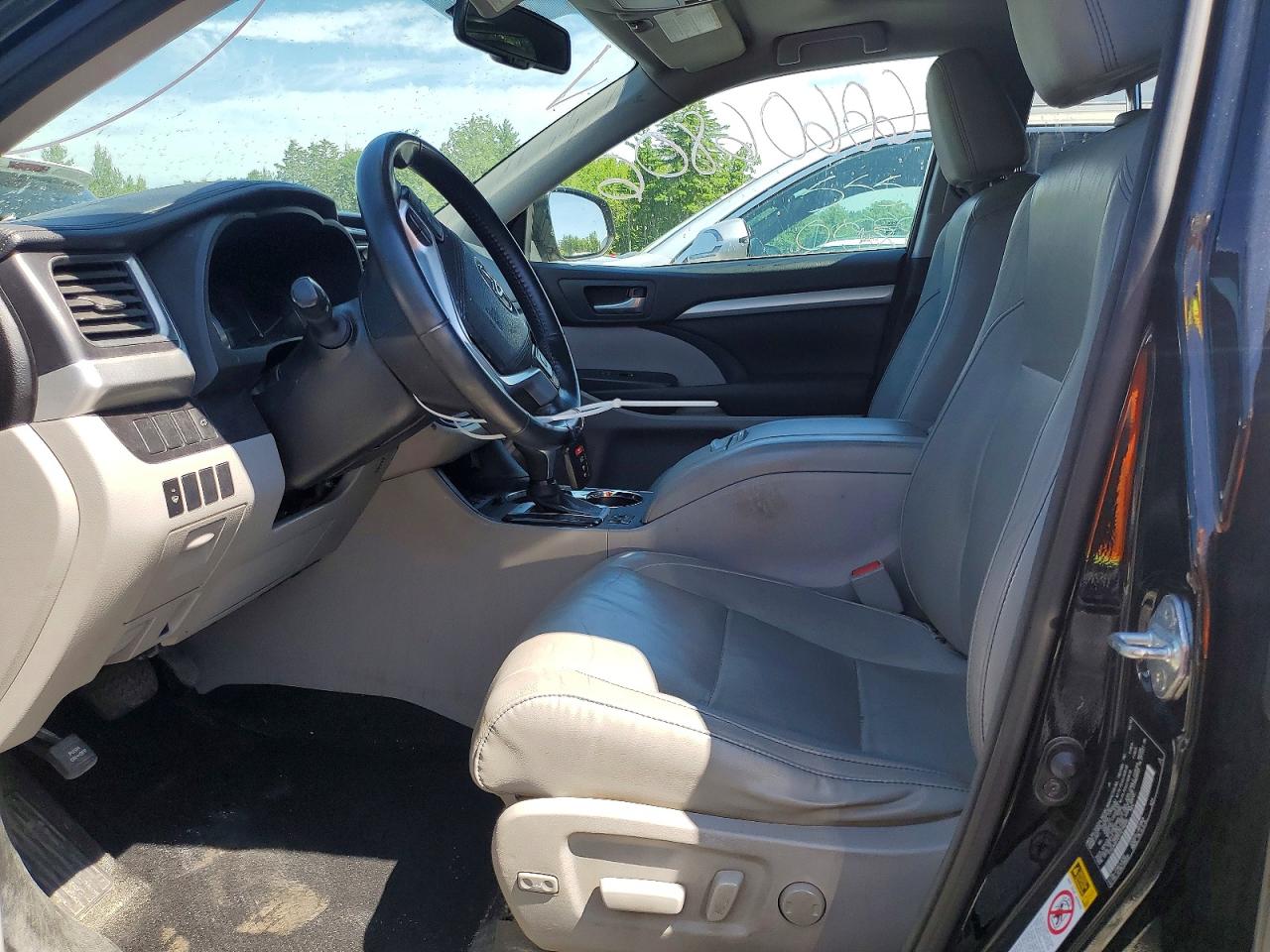 2015 Toyota Highlander Xle Black vin: 5TDJKRFH7FS214666