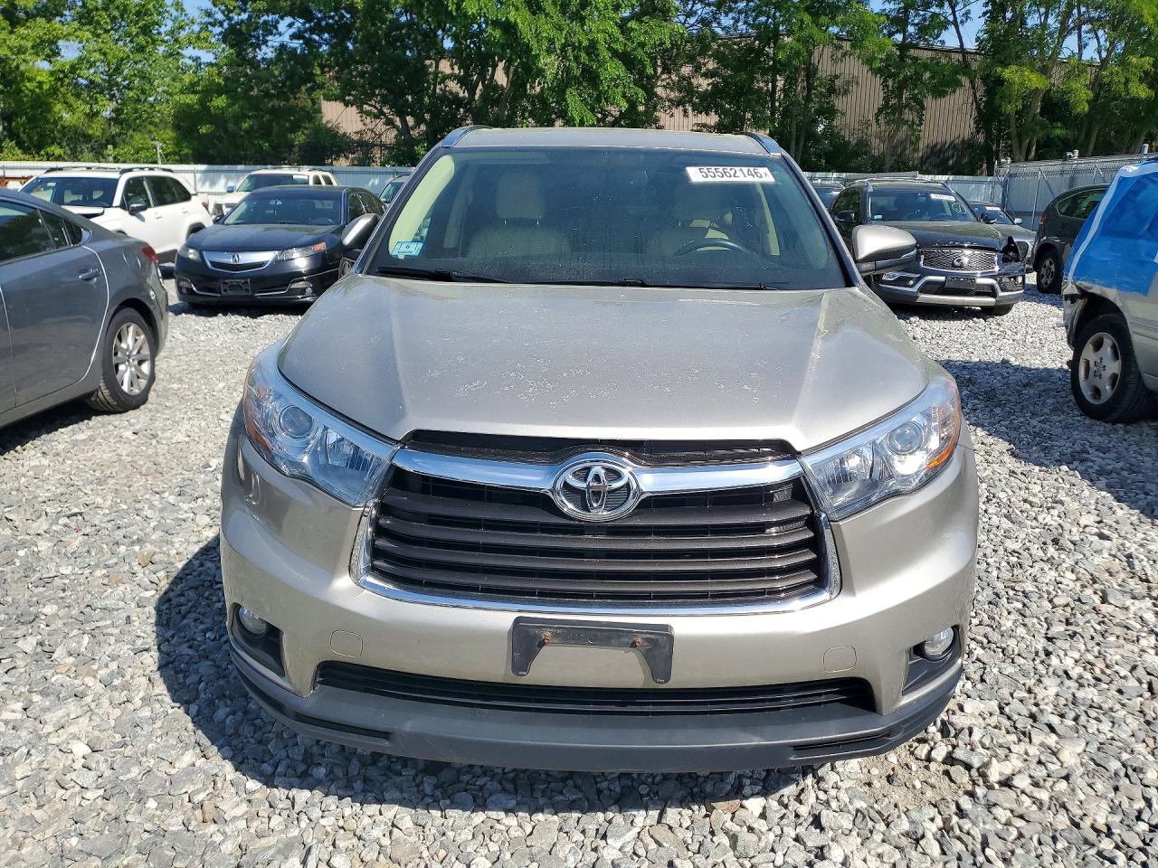 2016 Toyota Highlander Xle Желто-коричневый vin: 5TDJKRFH7GS270561