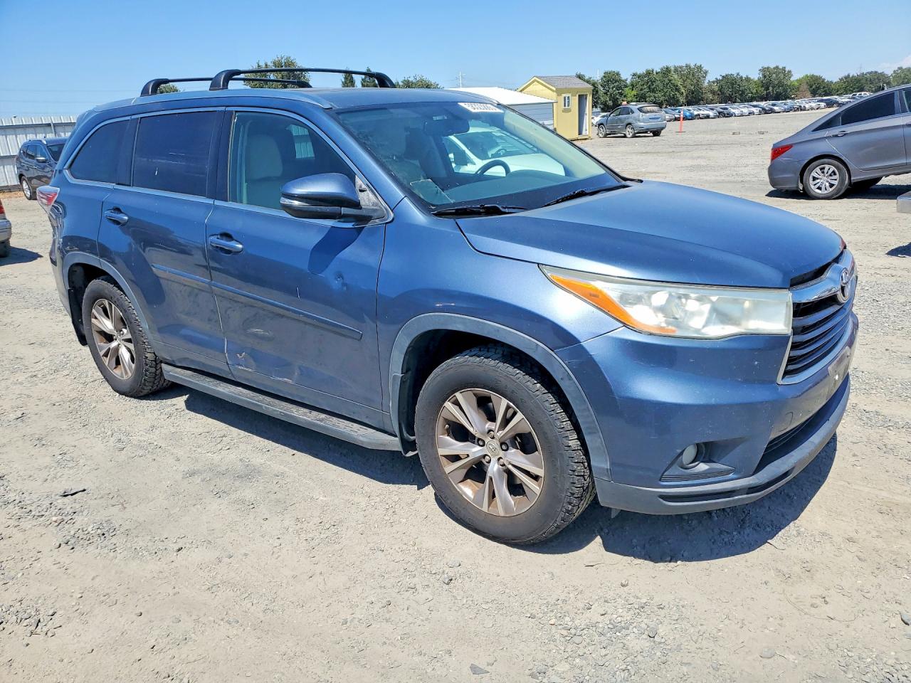 2014 Toyota Highlander Xle Gray vin: 5TDJKRFH8ES020372