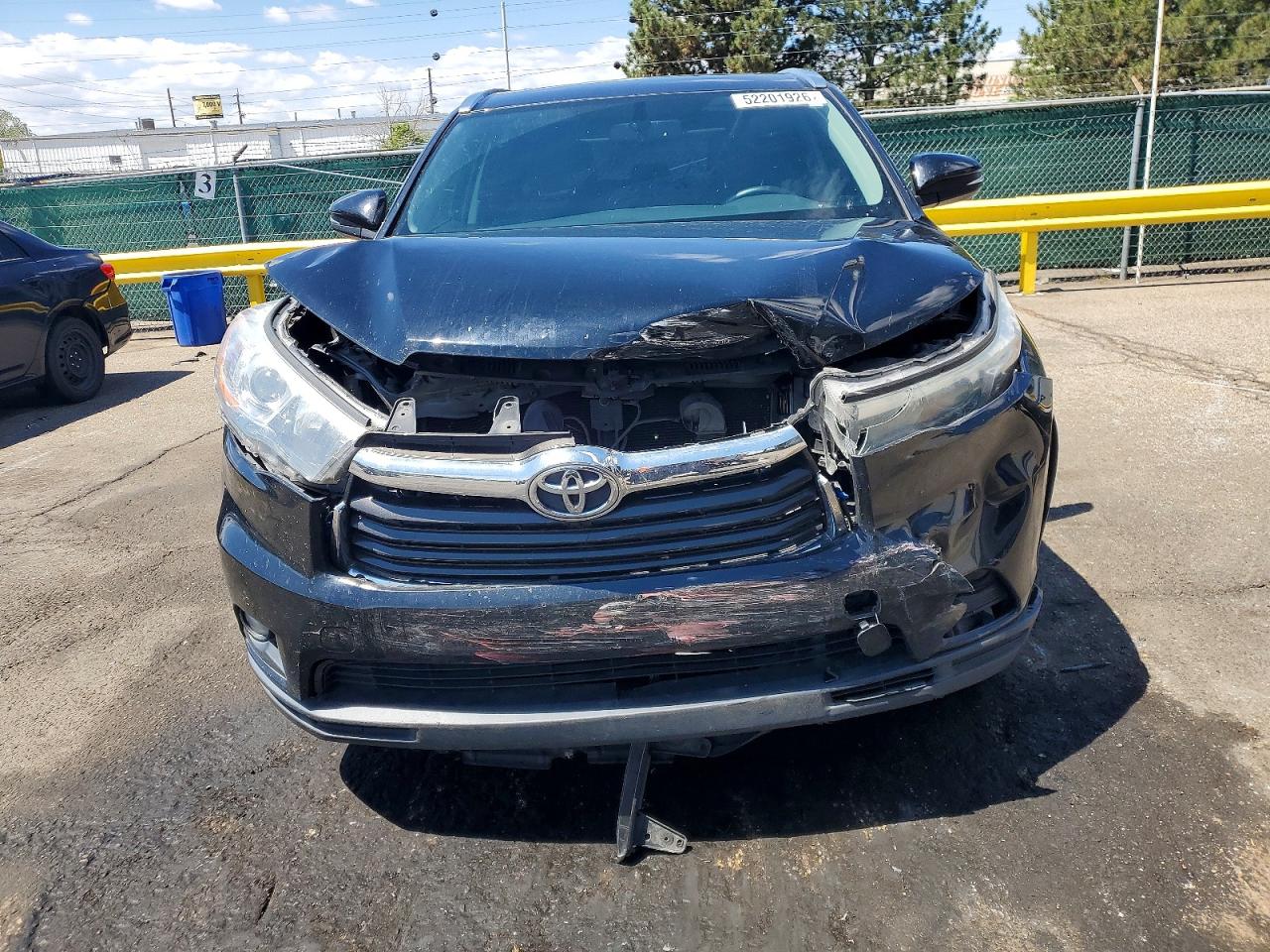 2015 Toyota Highlander Xle Black vin: 5TDJKRFH8FS108713