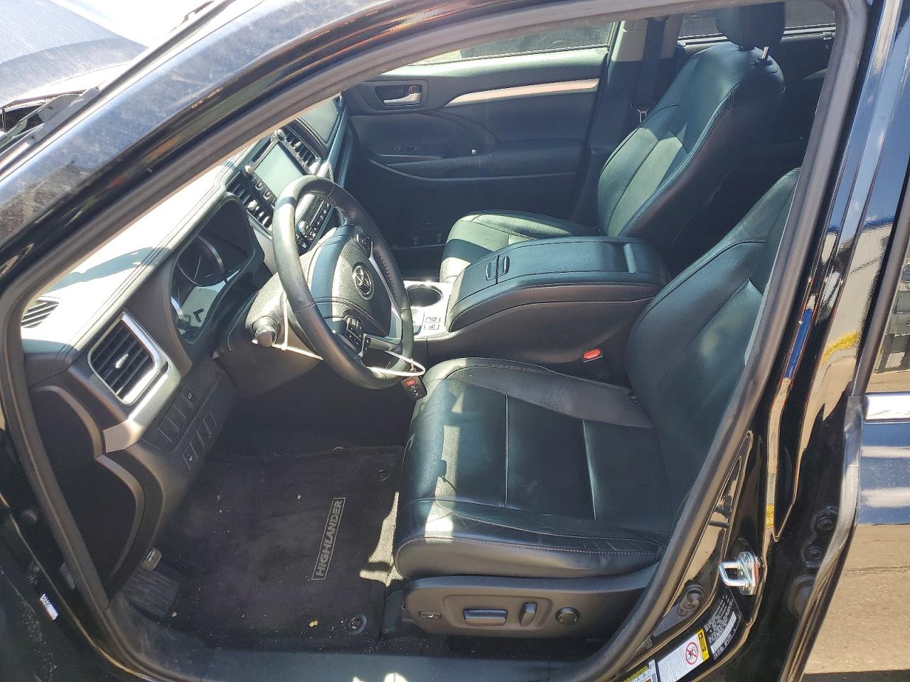 2015 Toyota Highlander Xle Black vin: 5TDJKRFH8FS108713