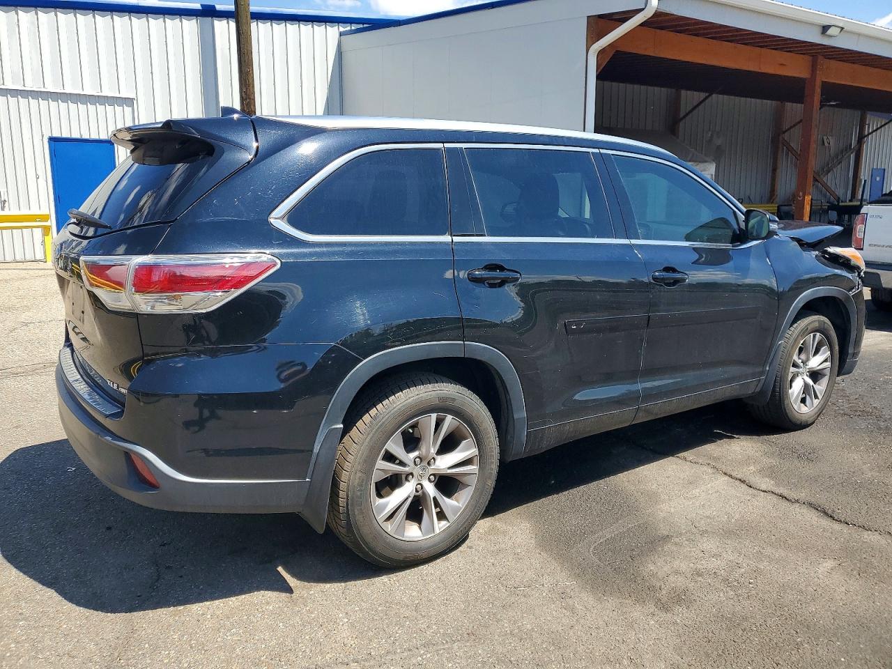 2015 Toyota Highlander Xle Black vin: 5TDJKRFH8FS108713