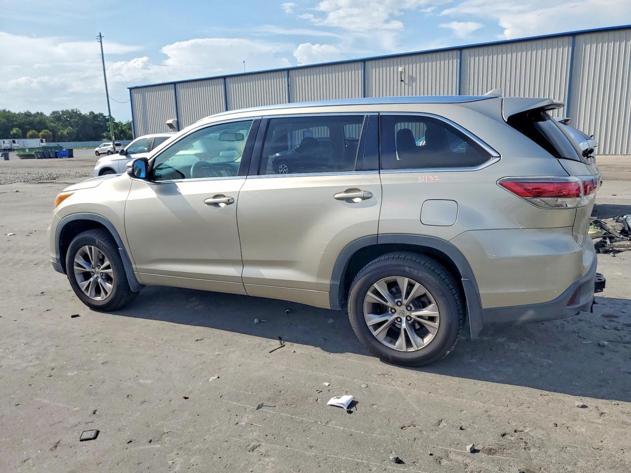 2015 Toyota Highlander Xle Gold vin: 5TDJKRFH8FS112213