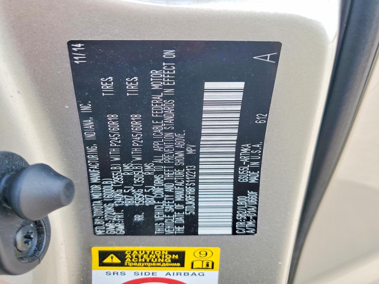 2015 Toyota Highlander Xle Gold vin: 5TDJKRFH8FS112213