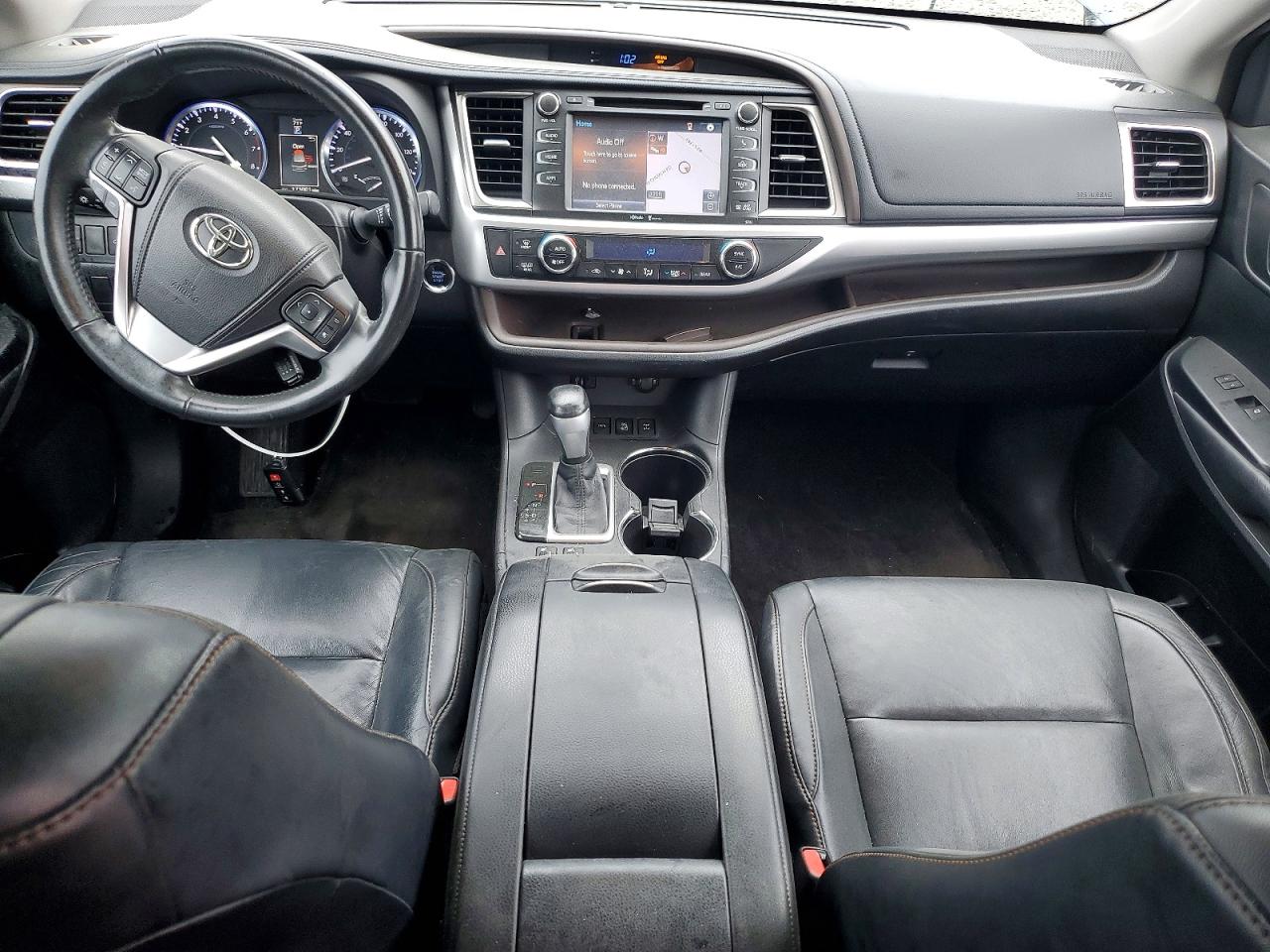 2015 Toyota Highlander Xle Blue vin: 5TDJKRFH8FS131487