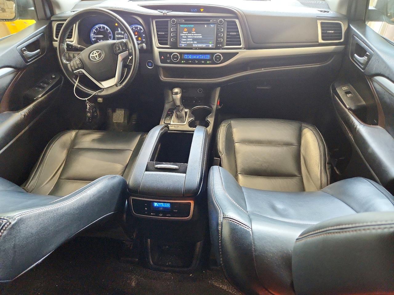 2015 Toyota Highlander Xle Black vin: 5TDJKRFH8FS154994