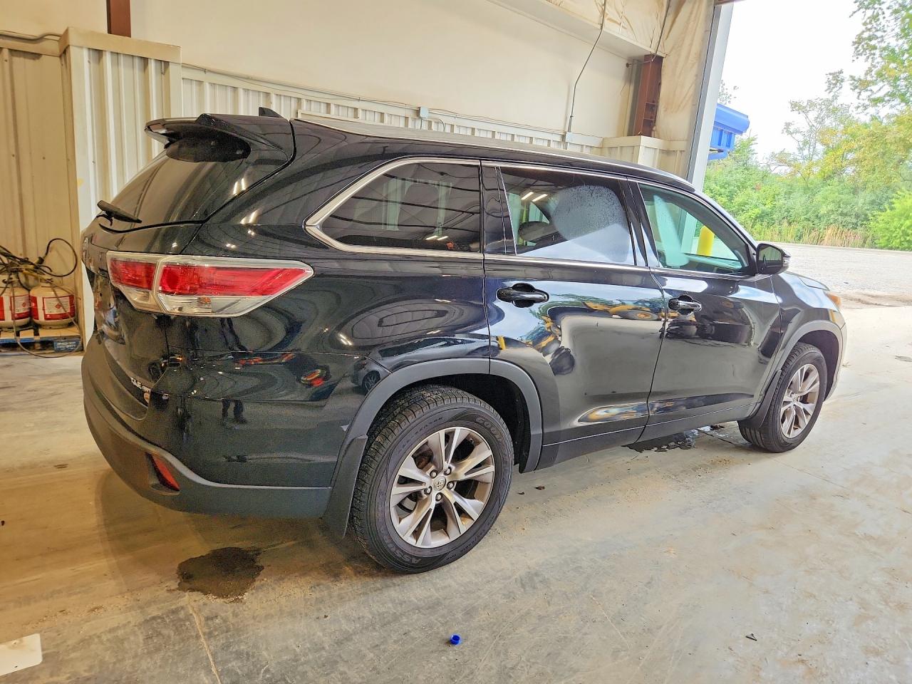 2015 Toyota Highlander Xle Black vin: 5TDJKRFH8FS154994