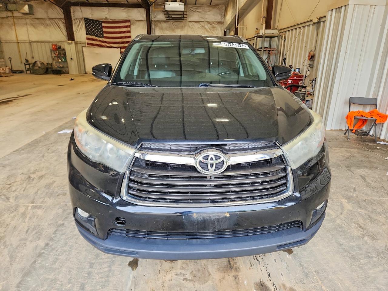 2015 Toyota Highlander Xle Black vin: 5TDJKRFH8FS154994