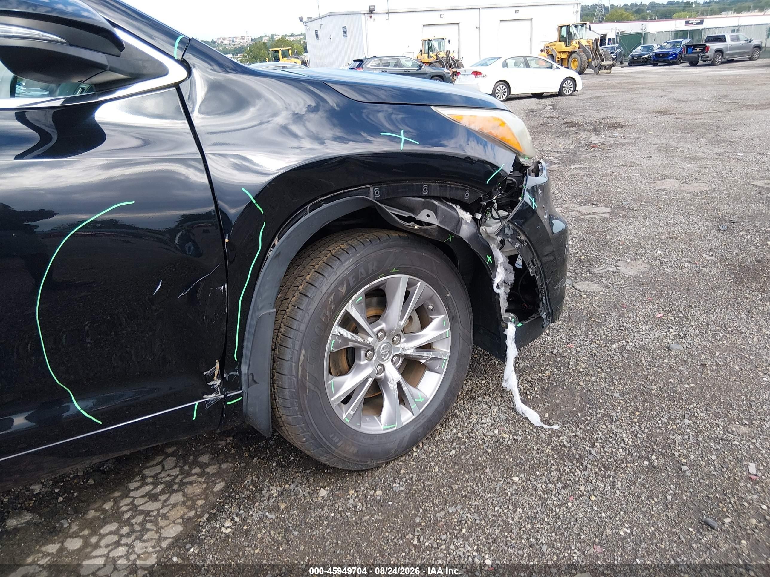 2015 Toyota Highlander Xle V6 Black vin: 5TDJKRFH8FS186151