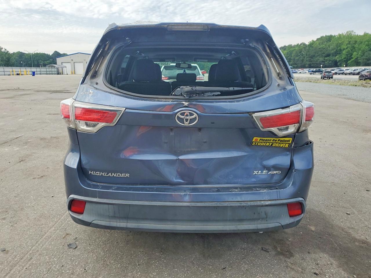 2015 Toyota Highlander Blue vin: 5TDJKRFH8FS211517