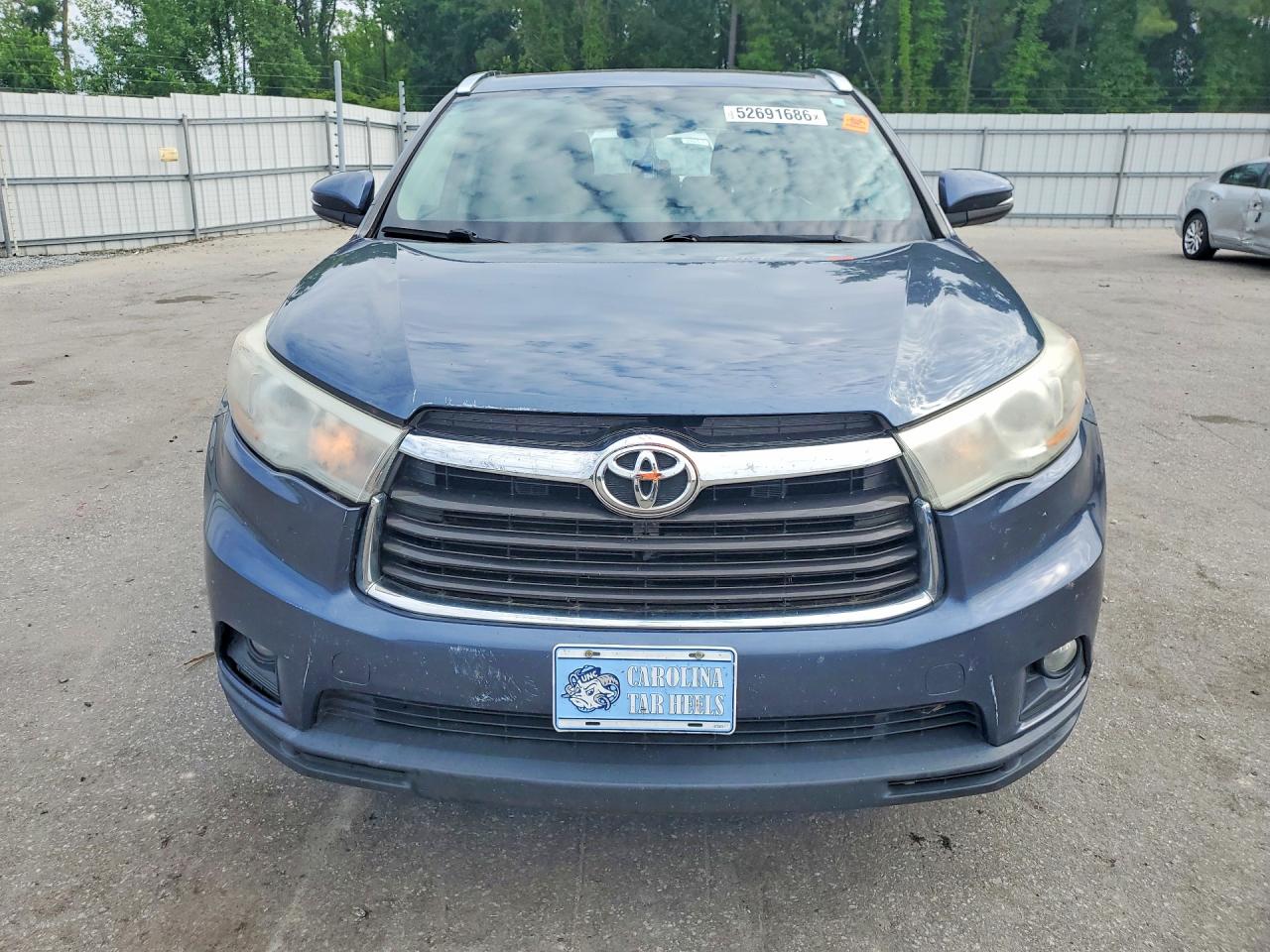2015 Toyota Highlander Blue vin: 5TDJKRFH8FS211517