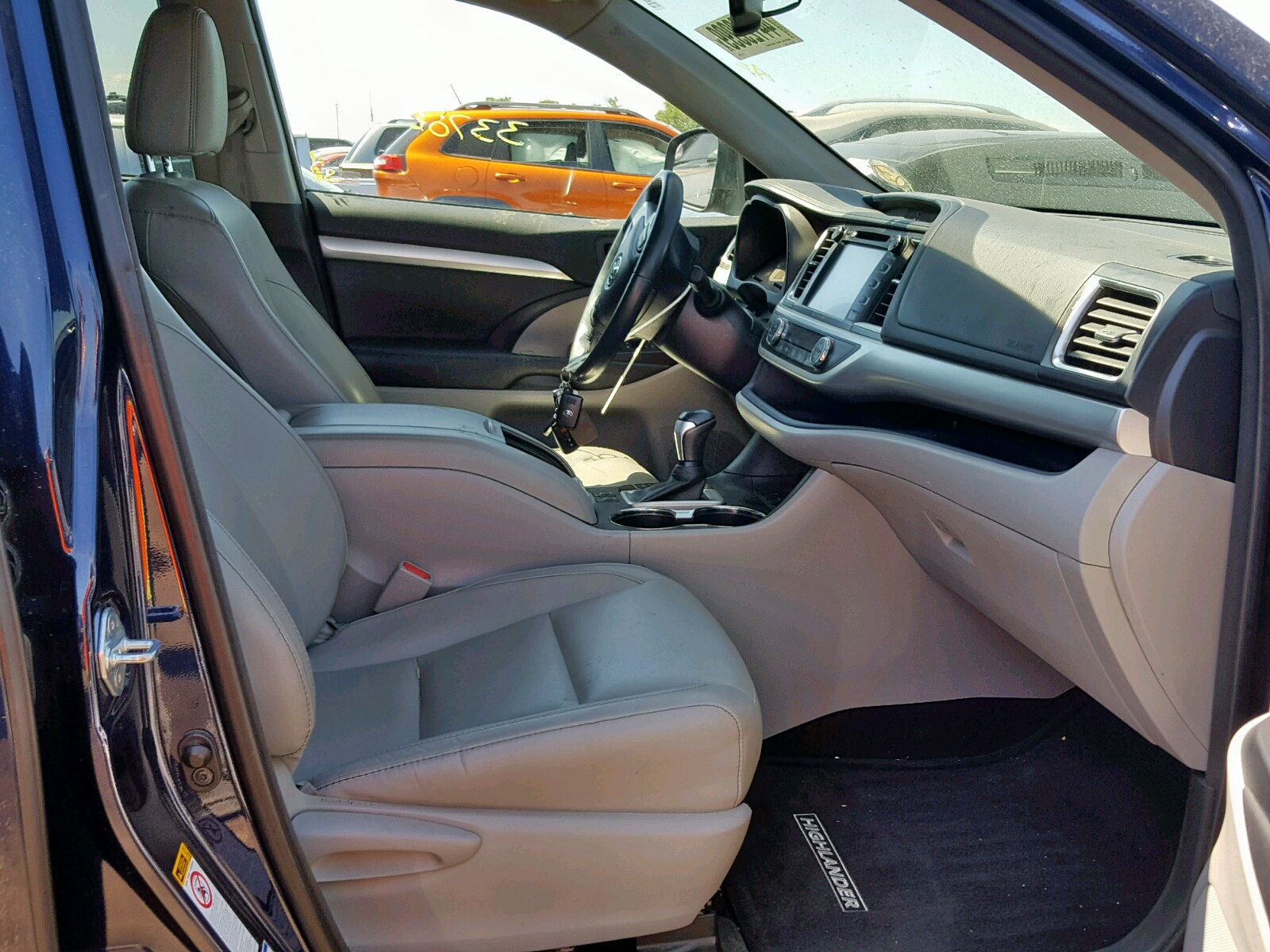 2016 Toyota Highlander Xle Blue vin: 5TDJKRFH8GS236919