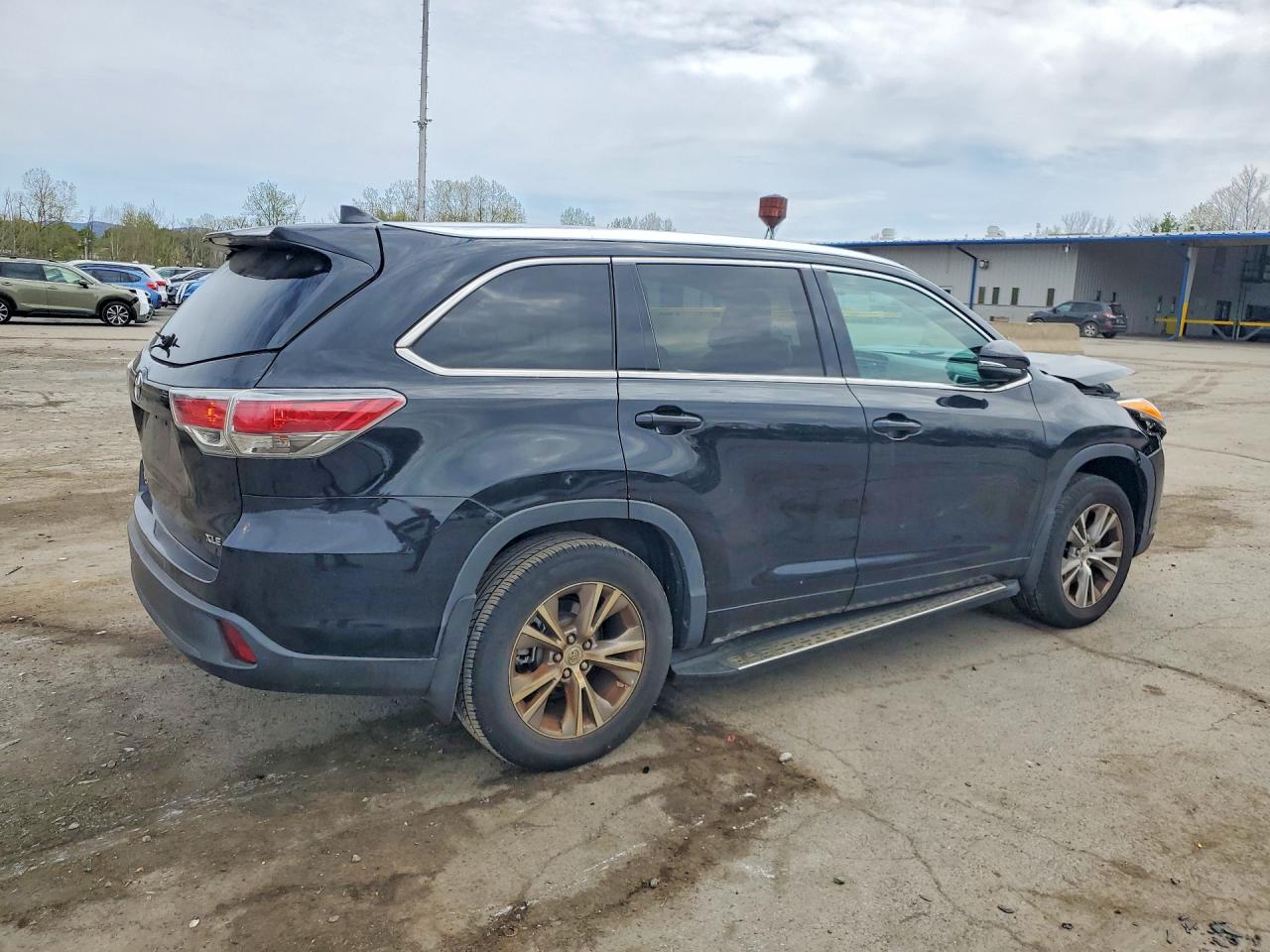 2014 Toyota Highlander Xle Black vin: 5TDJKRFH9ES061870