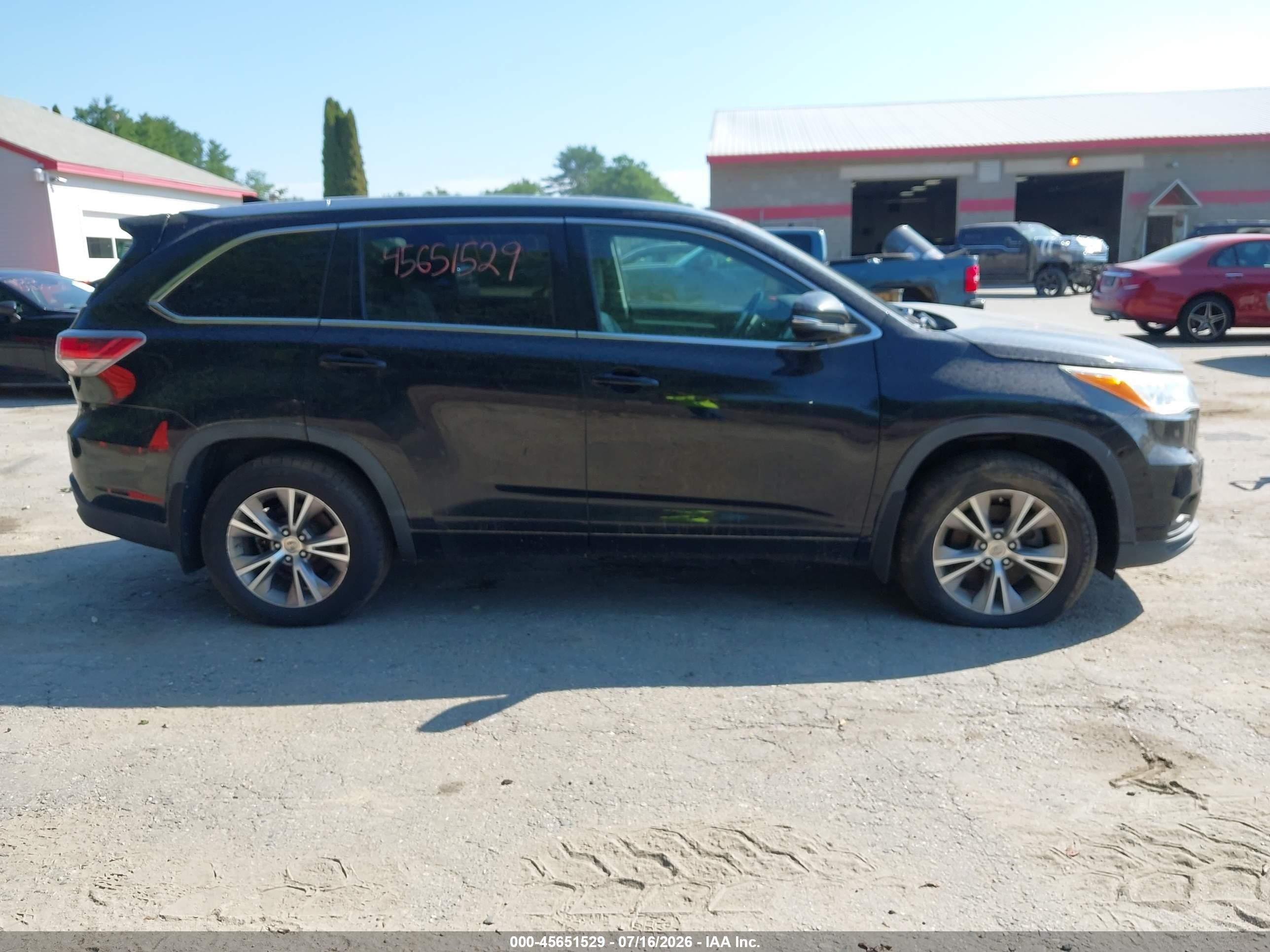 2015 Toyota Highlander Xle V6 Black vin: 5TDJKRFH9FS101754