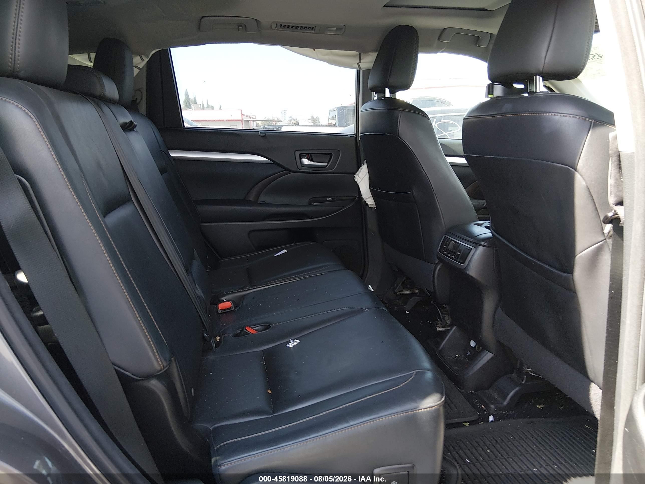 2015 Toyota Highlander Xle V6 Gray vin: 5TDJKRFH9FS163719