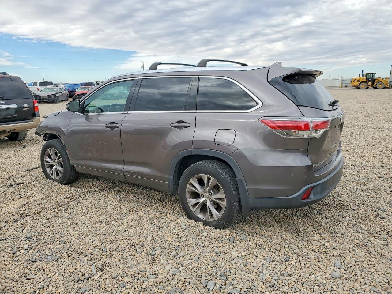2015 Toyota Highlander Xle Gray vin: 5TDJKRFH9FS167236
