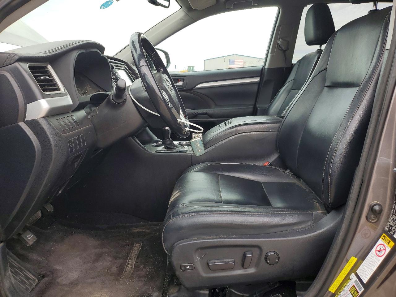 2015 Toyota Highlander Xle Gray vin: 5TDJKRFH9FS167236